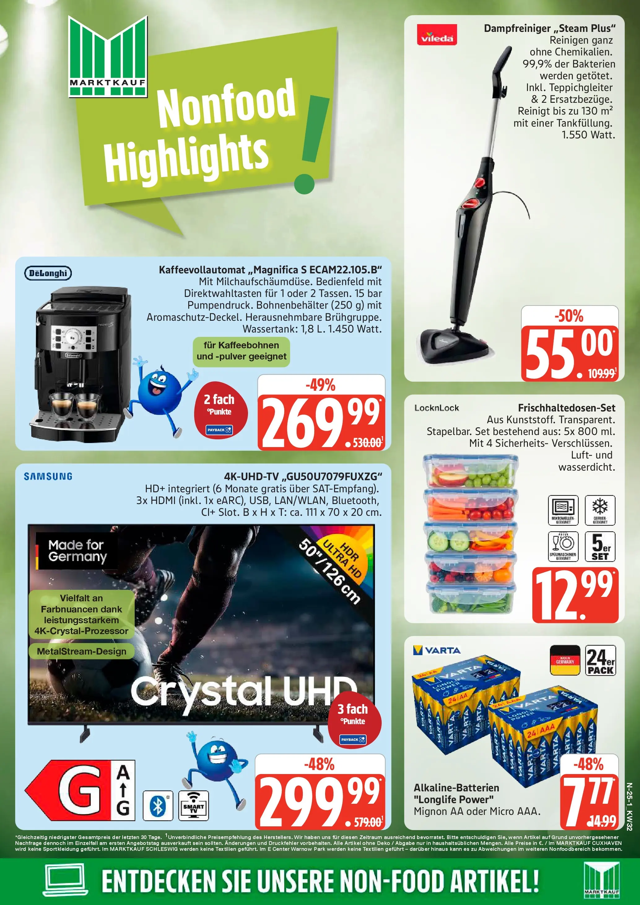 Edeka Prospekt Rostock (ab 03.08.2026) » Angebote Online | Seite: 25 | Produkte: Samsung, Kaffeevollautomat, Uhr