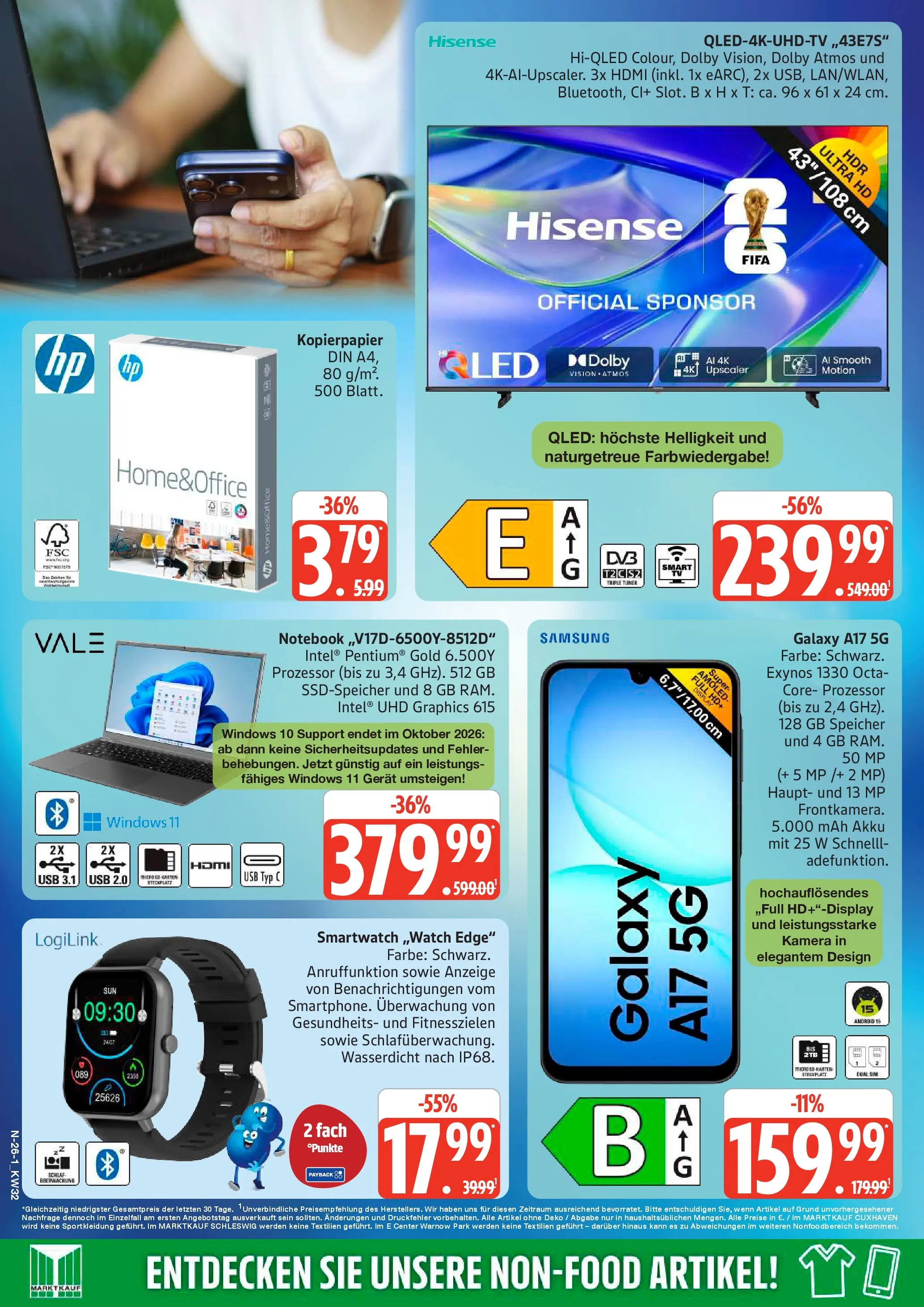 Edeka Prospekt Rostock (ab 03.08.2026) » Angebote Online | Seite: 26 | Produkte: Kamera, USB, Smartwatch, Samsung