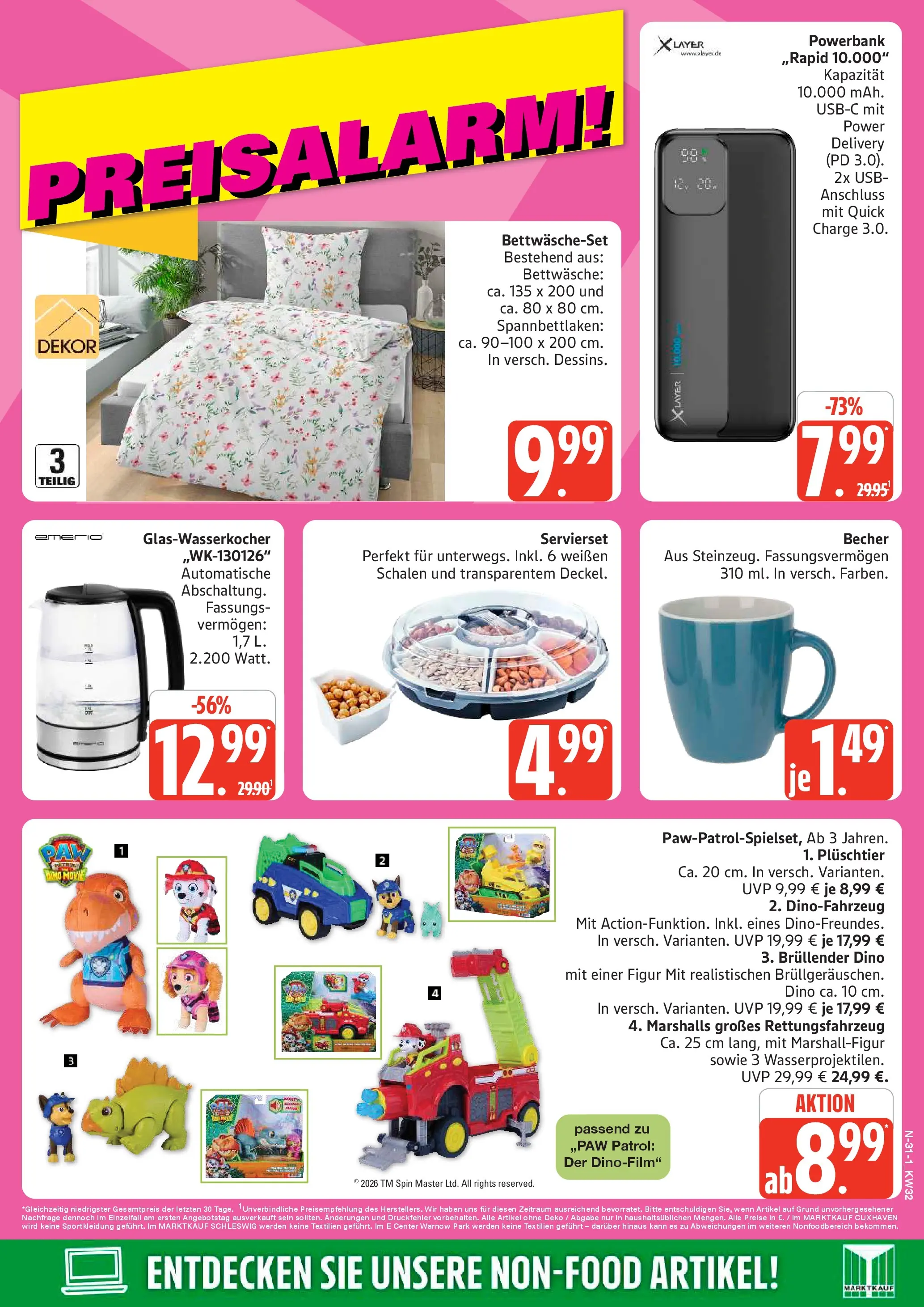 Edeka Prospekt Rostock (ab 03.08.2026) » Angebote Online | Seite: 31 | Produkte: USB, Bettwäsche, Powerbank