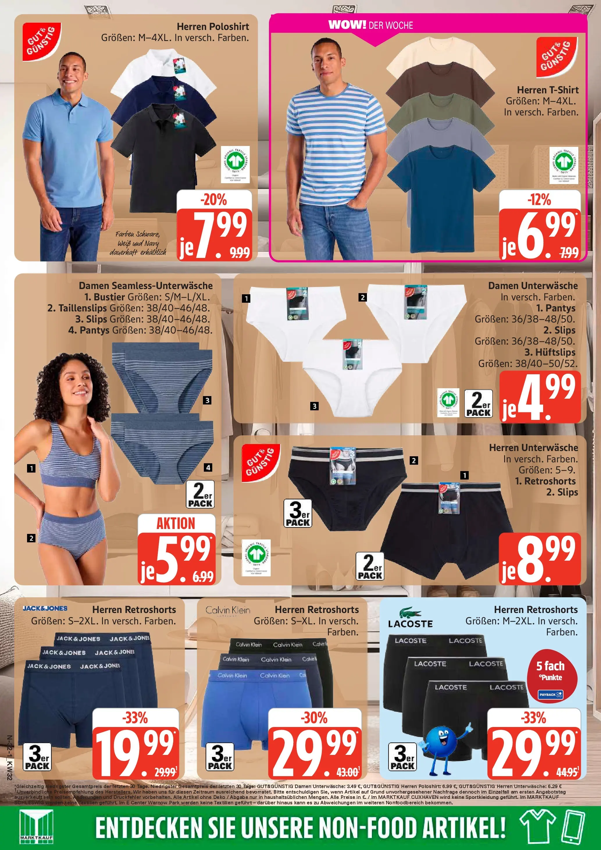 Edeka Prospekt Rostock (ab 03.08.2026) » Angebote Online | Seite: 32 | Produkte: Poloshirt, Unterwäsche