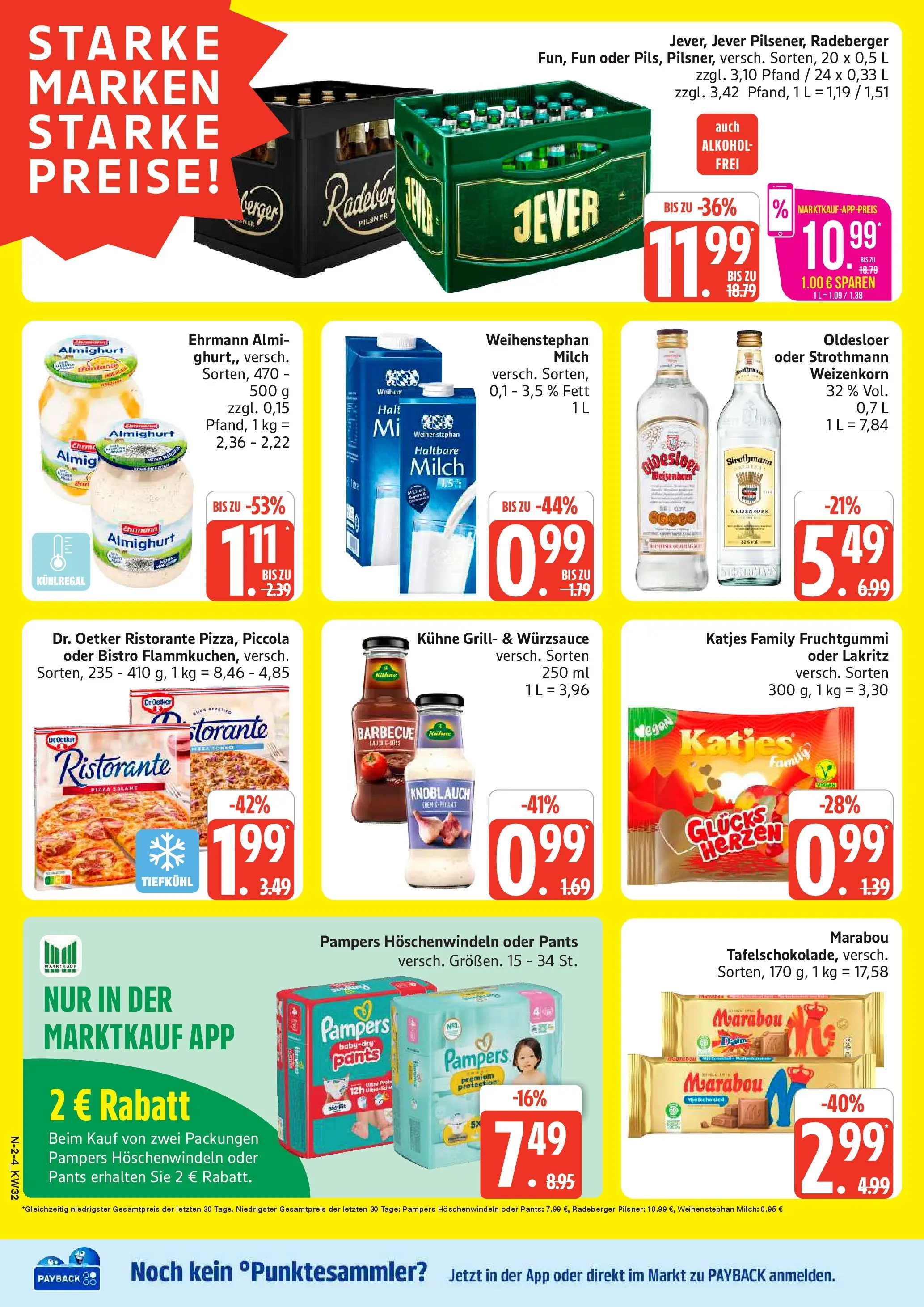 Marktkauf Prospekt Neuenkirchen (ab 03.08.2026) » Angebote online | Seite: 2 | Produkte: Grill, Milch, Haltbare milch, Pampers