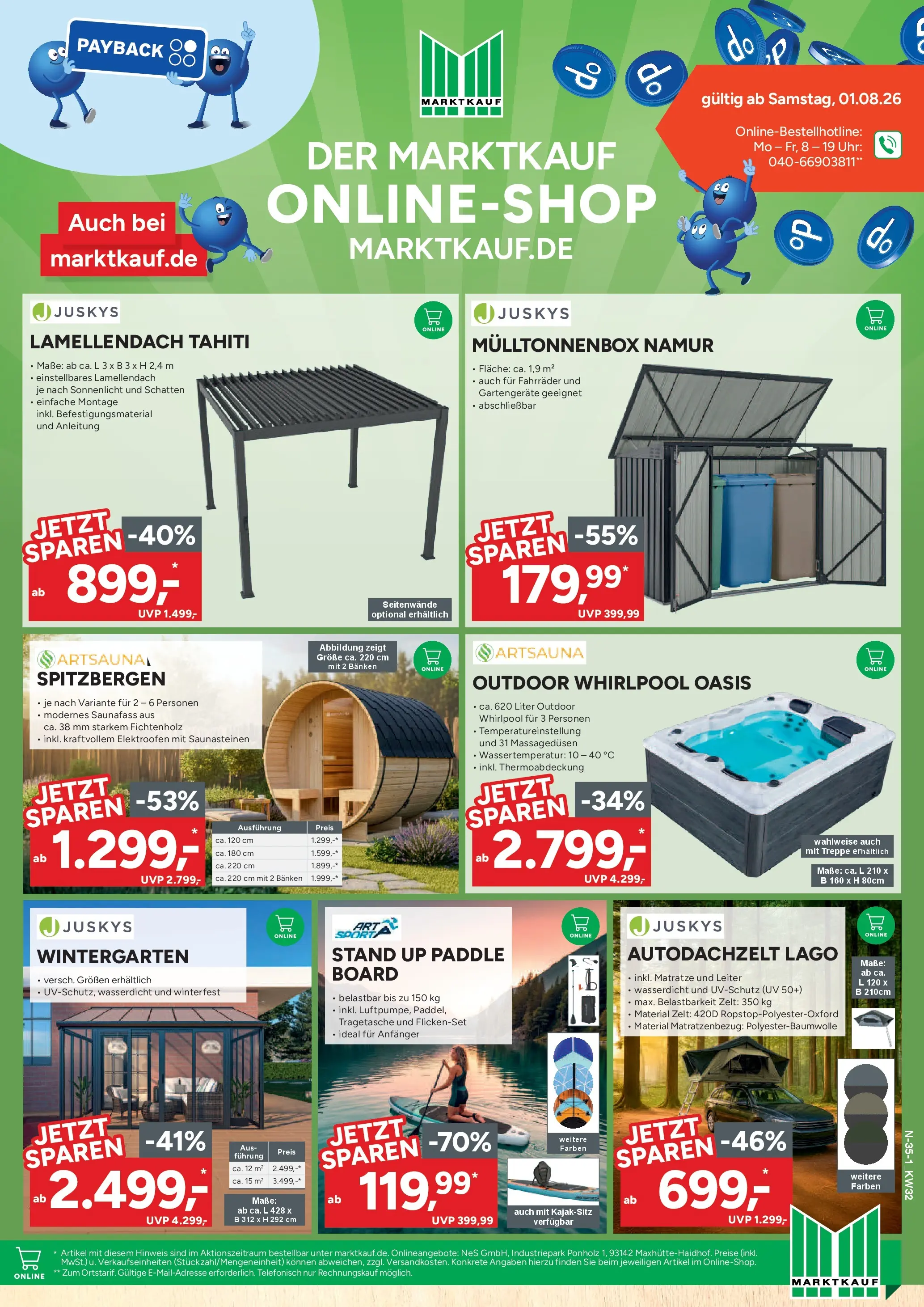 Marktkauf Prospekt Neuenkirchen (ab 03.08.2026) » Angebote online | Seite: 35 | Produkte: Matratze, Uhr