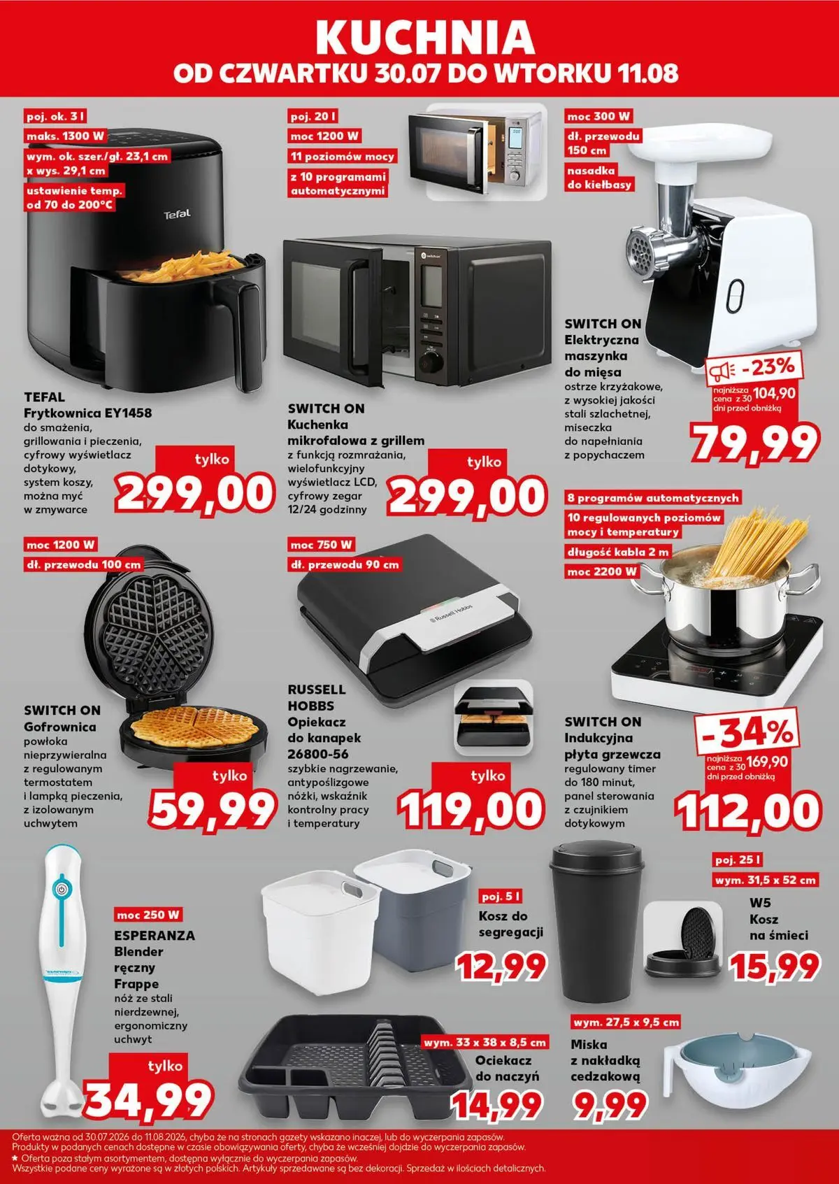 Kaufland - Kaufland Mocny Start ważne do 5.08 od 02.08.2026 - od jutra PDF | Strona: 25 | Produkty: Płyta grzewcza, Zegar, Opiekacz, Frytkownica