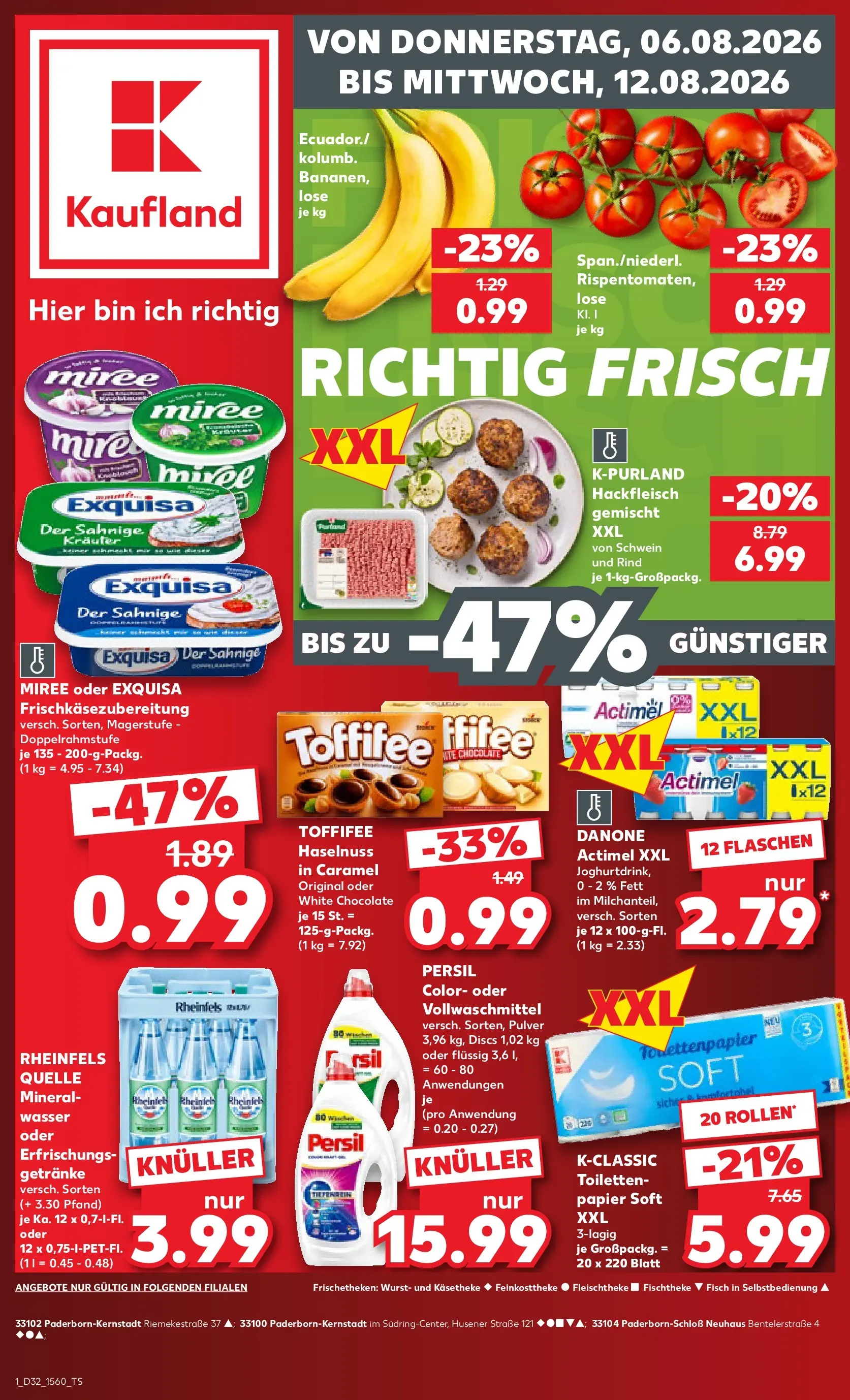 Prospekt Kaufland ab 03.08.2026 » Angebote Online zum Blättern | Seite: 10 | Produkte: Fisch, Wasser, Toffifee, Persil
