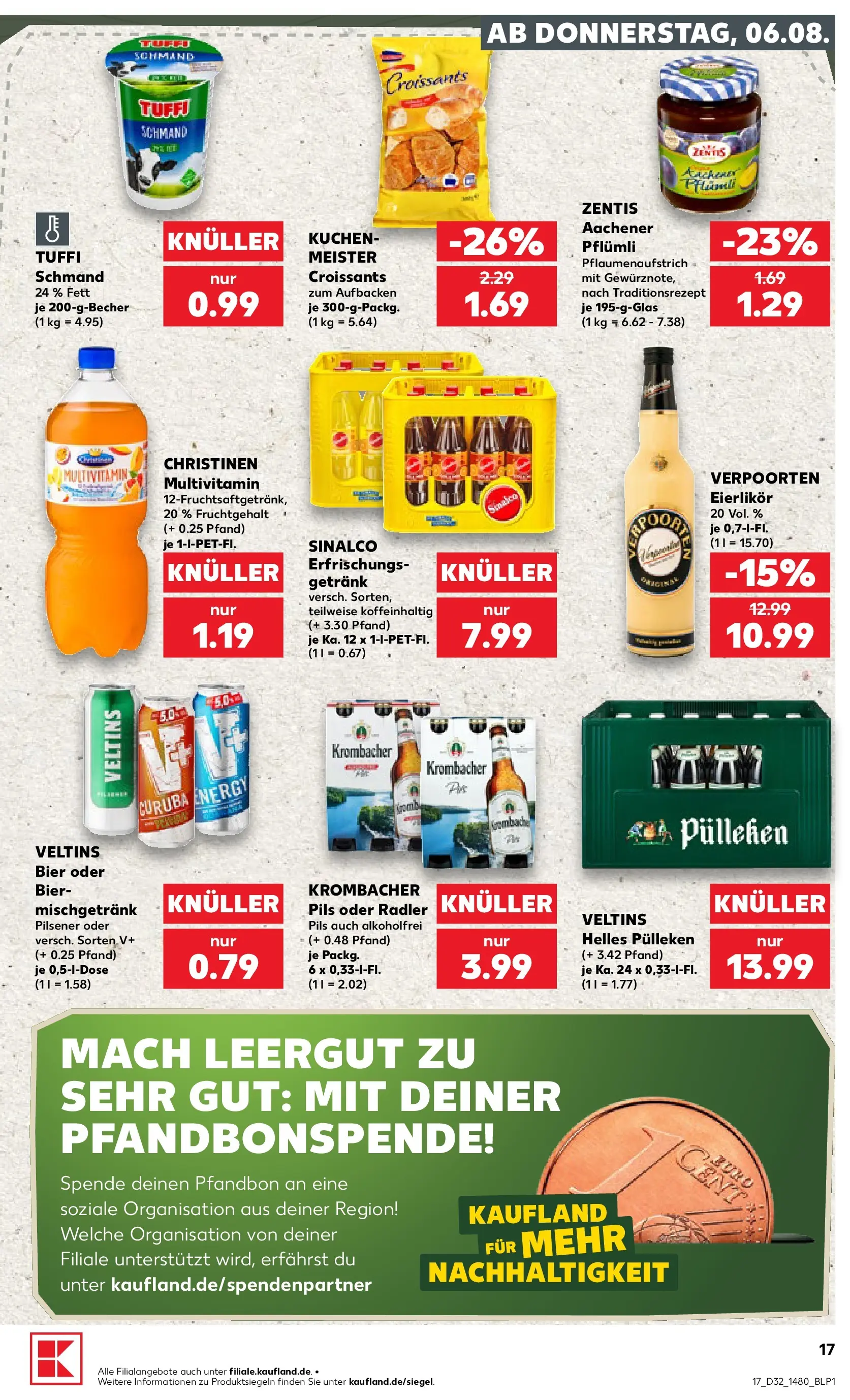 Prospekt Kaufland ab 03.08.2026 ยป Angebote und Werbung Online | Seite: 26 | Produkte: Sinalco, Energy, Bier, Veltins Prospekt Kaufland ab 03.08.2026 ยป Angebote Online zum Blรคttern | Seite: 26 | Produkte: Sinalco, Energy, Bier, Veltins