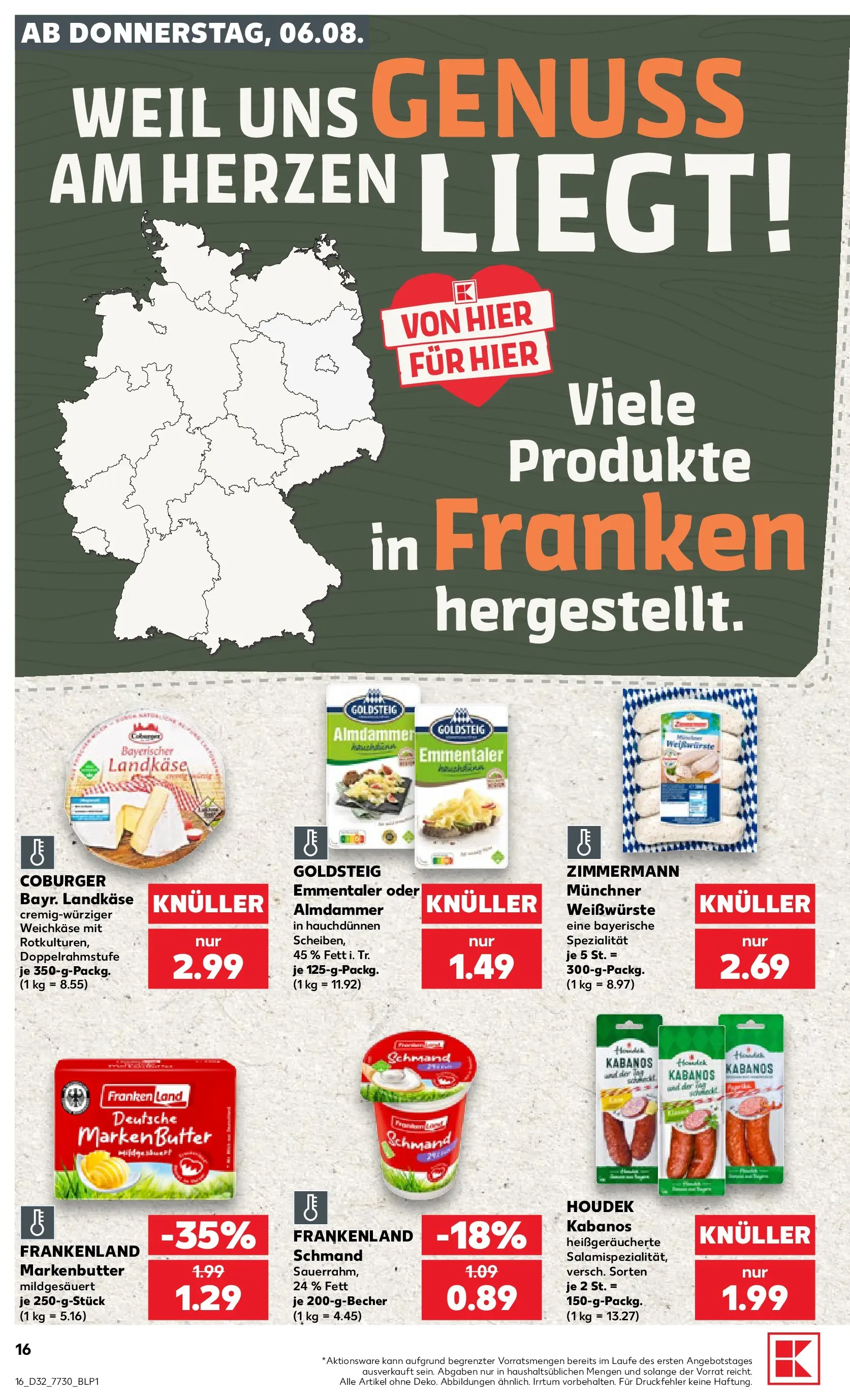 Prospekt Kaufland ab 03.08.2026 ยป Angebote und Werbung Online | Seite: 25 | Produkte: Butter Prospekt Kaufland ab 03.08.2026 ยป Angebote Online zum Blรคttern | Seite: 25 | Produkte: Butter