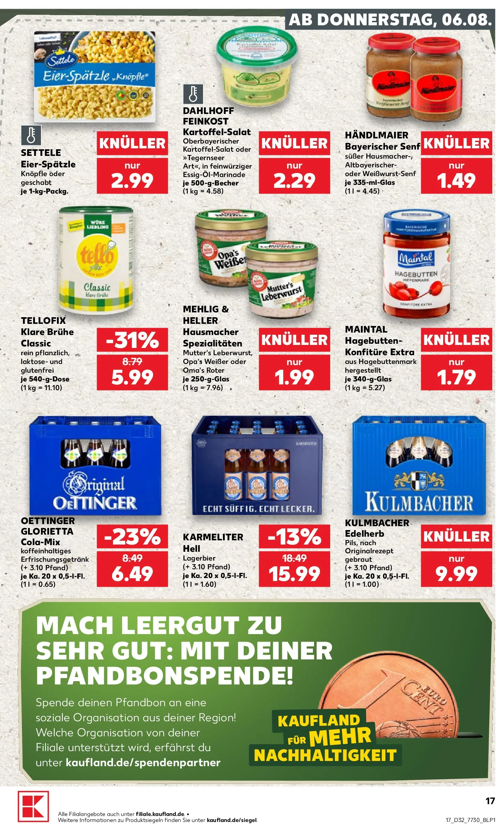 Prospekt Kaufland ab 03.08.2026 ยป Angebote und Werbung Online | Seite: 26 | Produkte: Oettinger Prospekt Kaufland ab 03.08.2026 ยป Angebote Online zum Blรคttern | Seite: 26 | Produkte: Oettinger