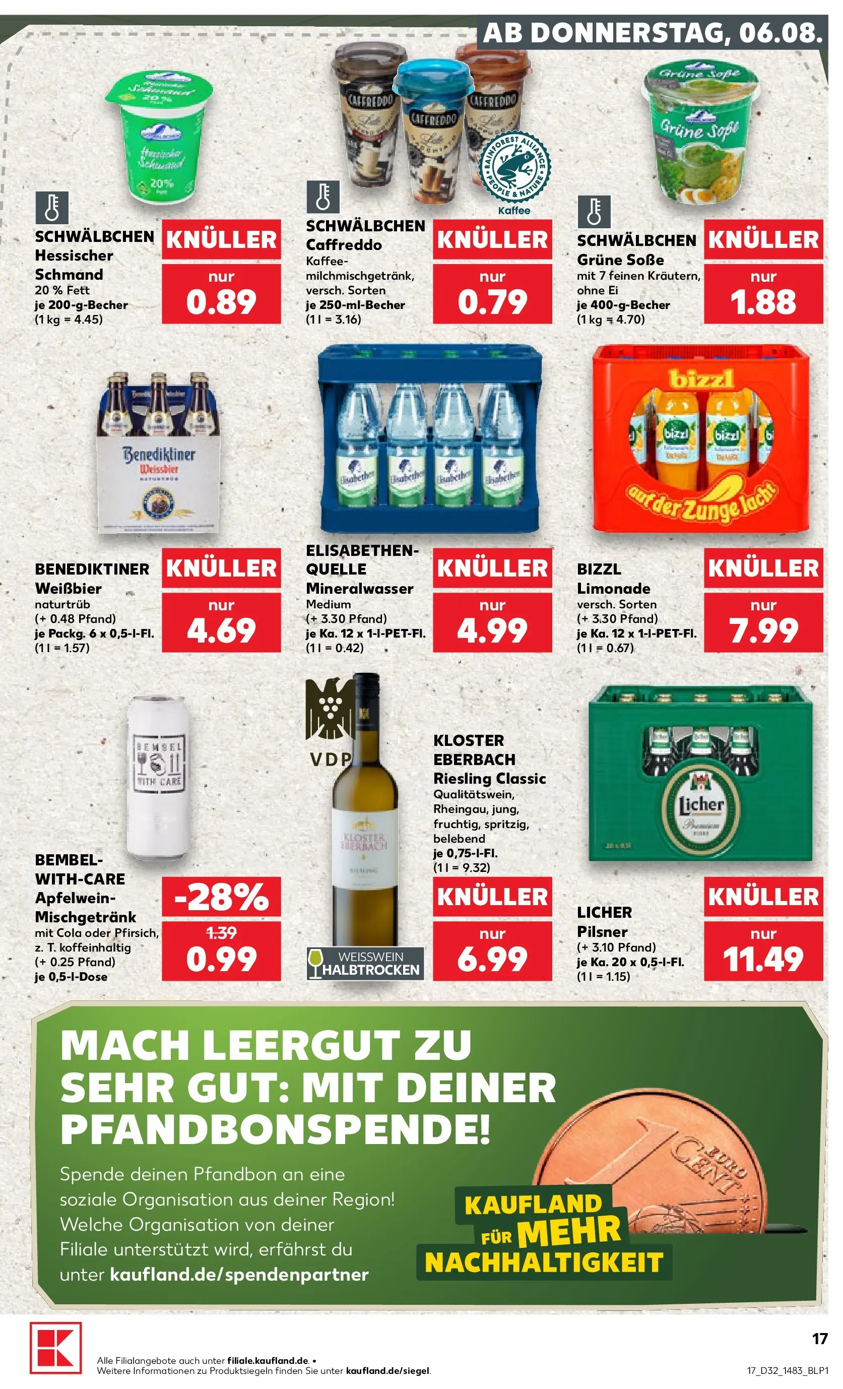 Prospekt Kaufland ab 03.08.2026 ยป Angebote und Werbung Online | Seite: 26 | Produkte: Kaffee, Weiรbier, Mineralwasser, Soรe Prospekt Kaufland ab 03.08.2026 ยป Angebote Online zum Blรคttern | Seite: 26 | Produkte: Kaffee, Weiรbier, Mineralwasser, Soรe