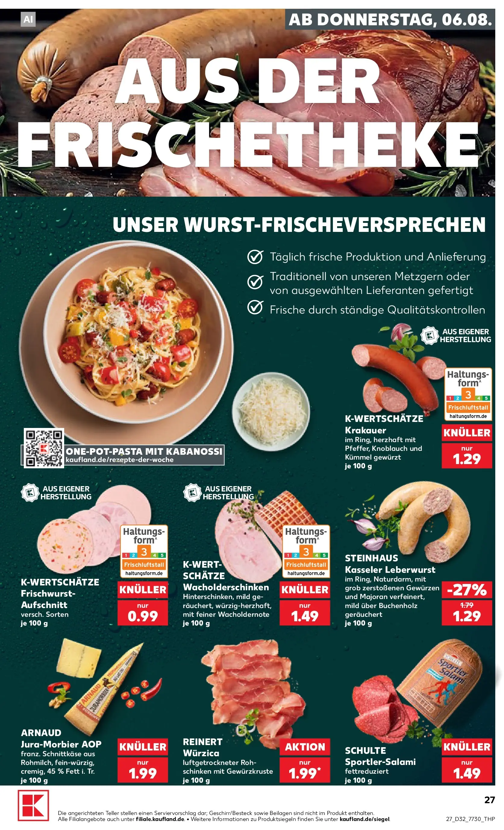 Prospekt Kaufland ab 03.08.2026 ยป Angebote und Werbung Online | Seite: 36 | Produkte: Knoblauch, Salami, Schinken Prospekt Kaufland ab 03.08.2026 ยป Angebote Online zum Blรคttern | Seite: 36 | Produkte: Knoblauch, Salami, Schinken