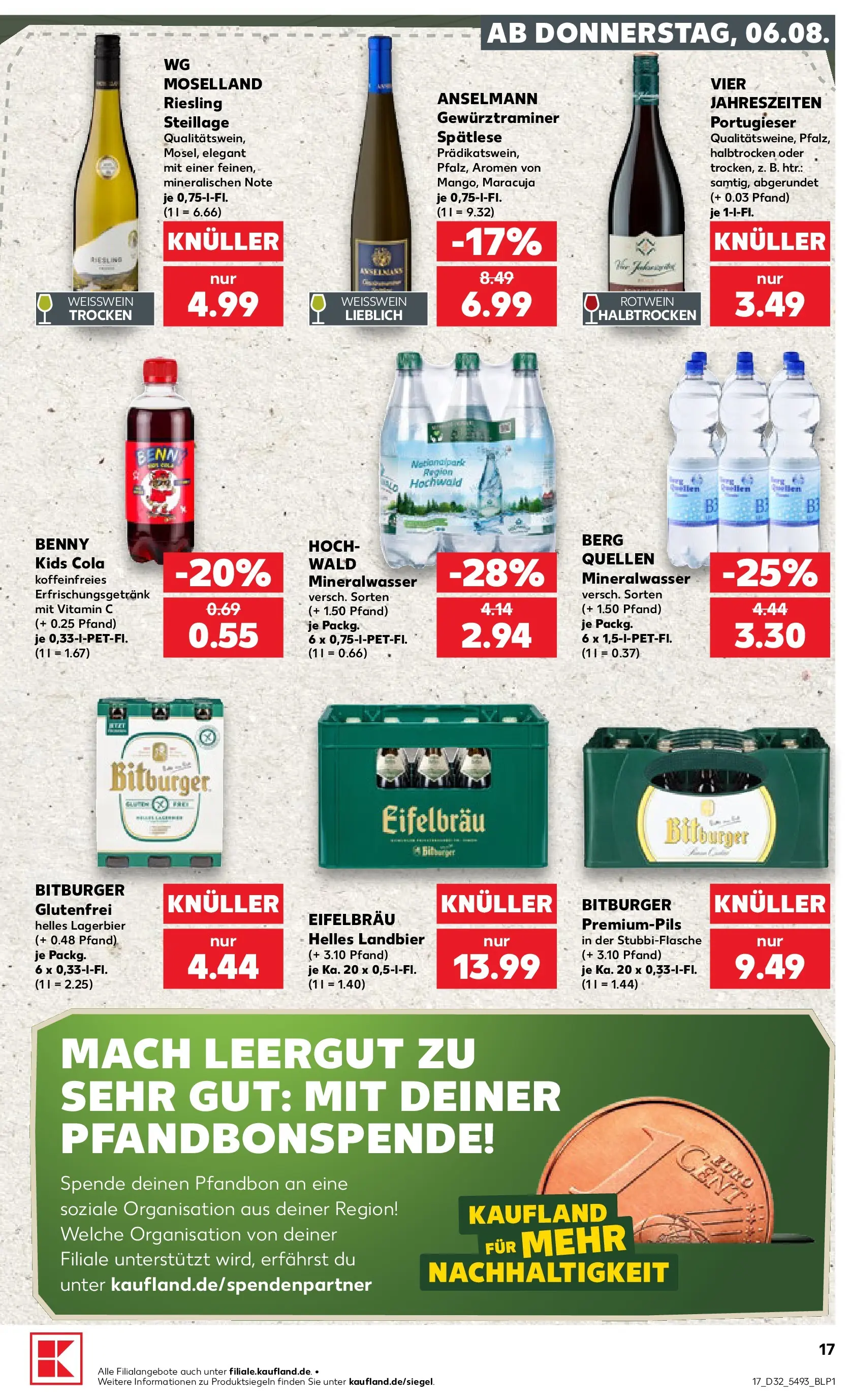 Prospekt Kaufland ab 03.08.2026 ยป Angebote und Werbung Online | Seite: 26 | Produkte: Bitburger, Cola, Weiรwein, Burger Prospekt Kaufland ab 03.08.2026 ยป Angebote Online zum Blรคttern | Seite: 26 | Produkte: Bitburger, Cola, Weiรwein, Burger