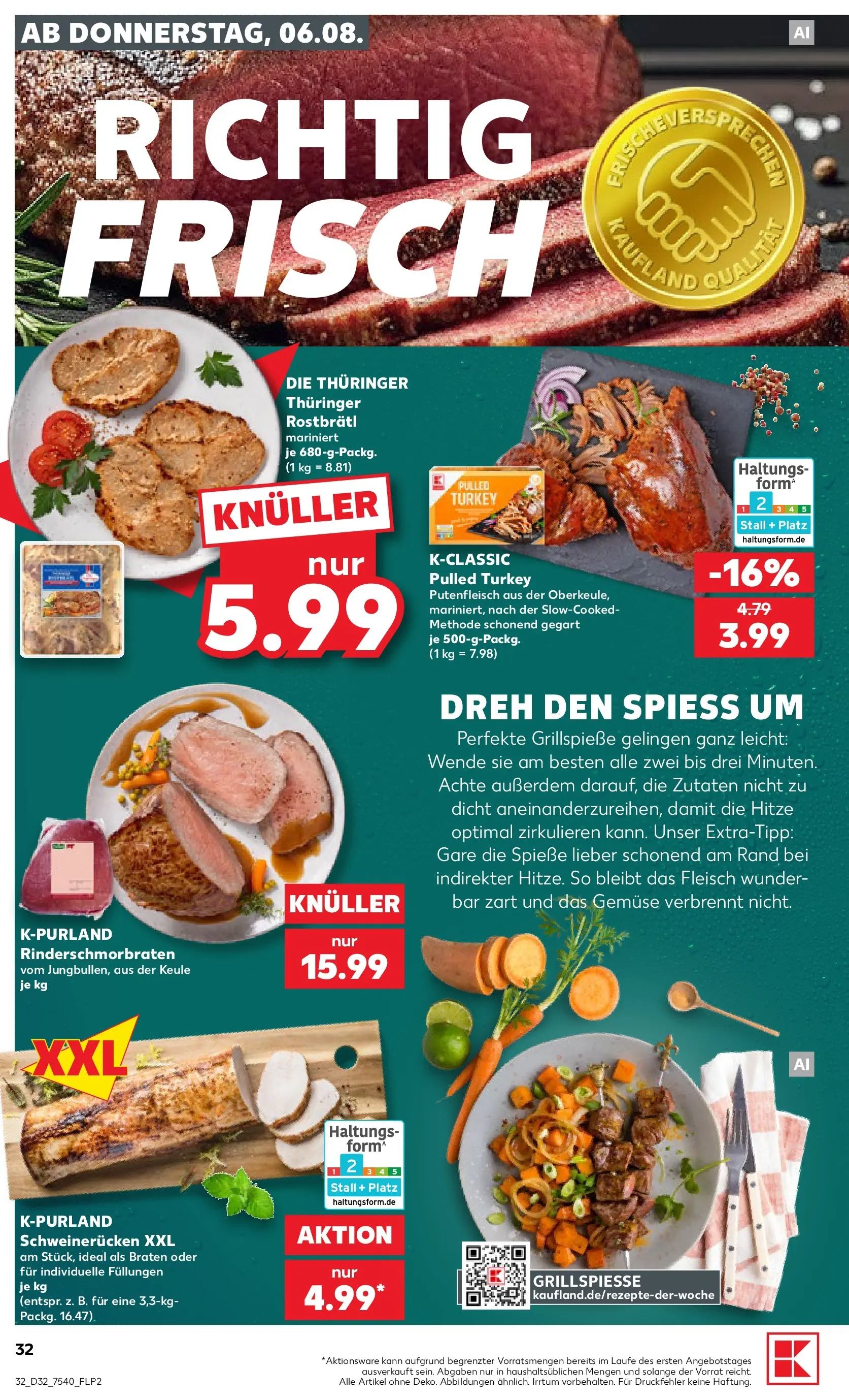Prospekt Kaufland ab 03.08.2026 ยป Angebote und Werbung Online | Seite: 41 | Produkte: Spieรe, Gemรผse, Schweinerucken, Fleisch Prospekt Kaufland ab 03.08.2026 ยป Angebote Online zum Blรคttern | Seite: 41 | Produkte: Spieรe, Gemรผse, Schweinerucken, Fleisch
