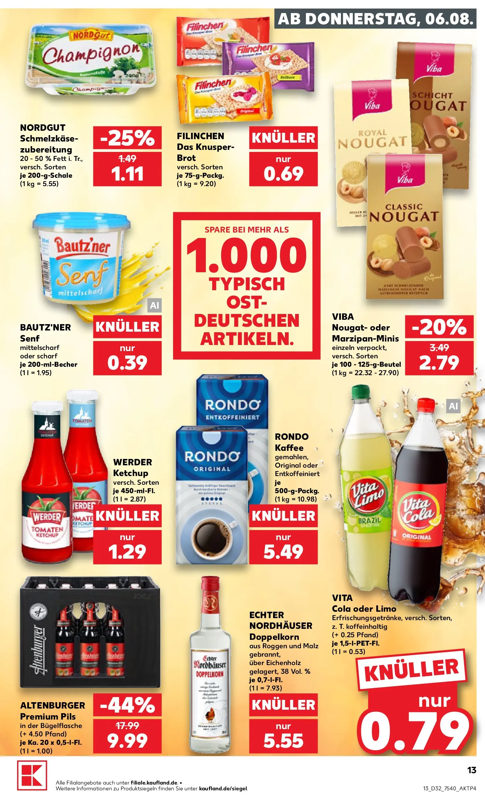 Prospekt Kaufland ab 03.08.2026 ยป Angebote und Werbung Online | Seite: 22 | Produkte: Cola, Kaffee, Pils, Brot Prospekt Kaufland ab 03.08.2026 ยป Angebote Online zum Blรคttern | Seite: 22 | Produkte: Cola, Kaffee, Pils, Brot