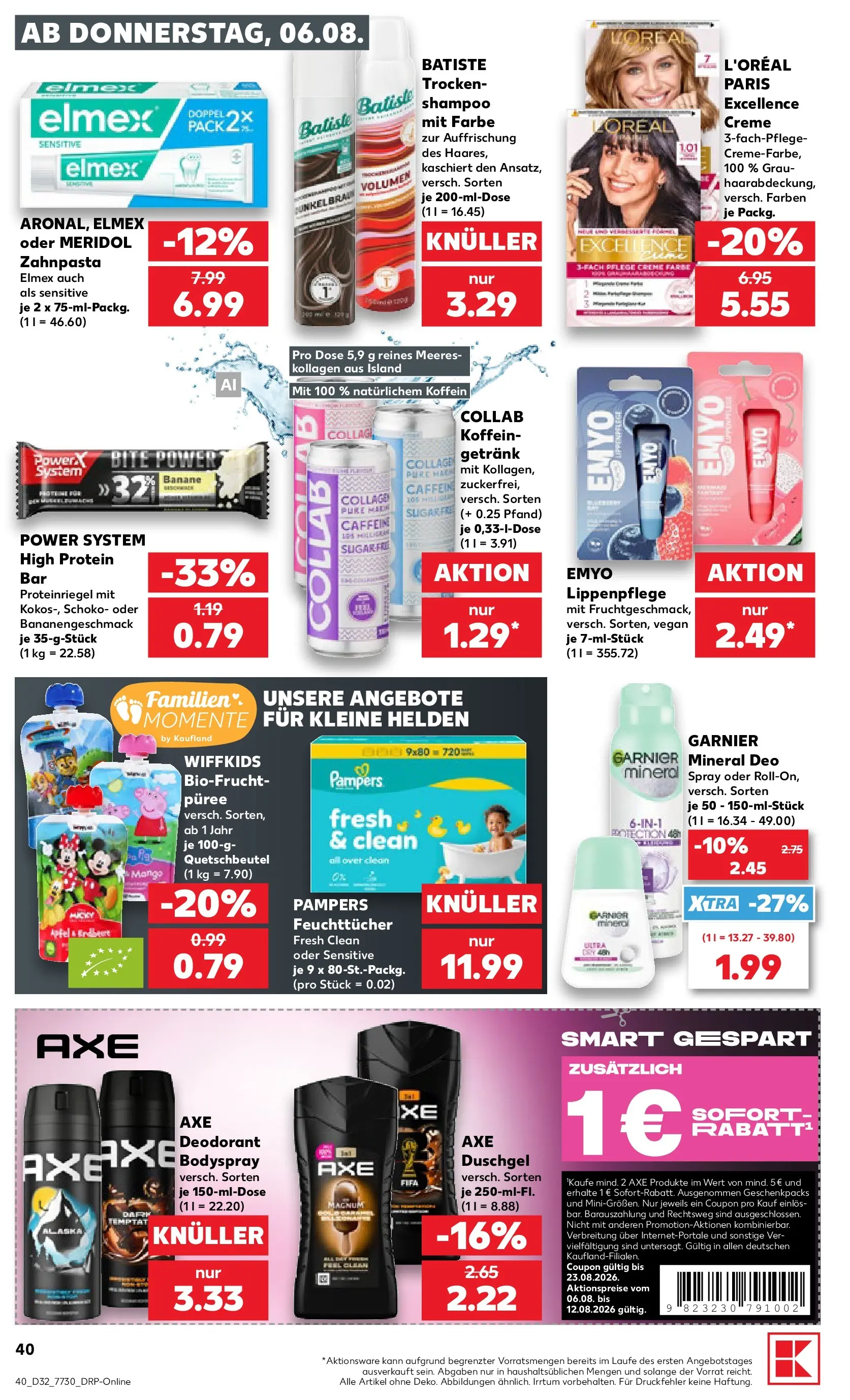 Prospekt Kaufland ab 03.08.2026 ยป Angebote und Werbung Online | Seite: 49 | Produkte: Duschgel, Deodorant, Zahnpasta, Axe Prospekt Kaufland ab 03.08.2026 ยป Angebote Online zum Blรคttern | Seite: 49 | Produkte: Duschgel, Deodorant, Zahnpasta, Axe