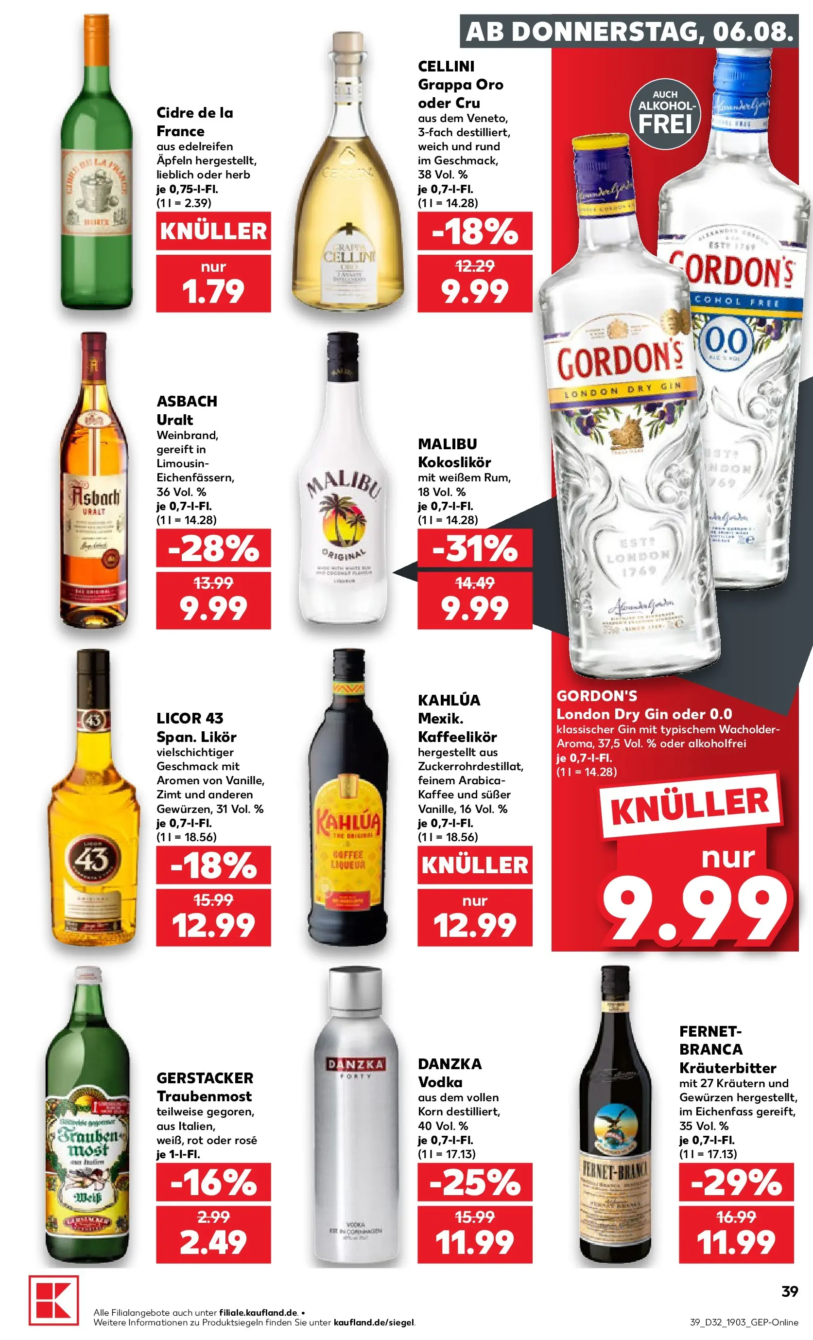Prospekt Kaufland ab 03.08.2026 ยป Angebote und Werbung Online | Seite: 48 | Produkte: Likรถr, Vodka, Asbach, Fernet branca Prospekt Kaufland ab 03.08.2026 ยป Angebote Online zum Blรคttern | Seite: 48 | Produkte: Likรถr, Vodka, Asbach, Fernet branca