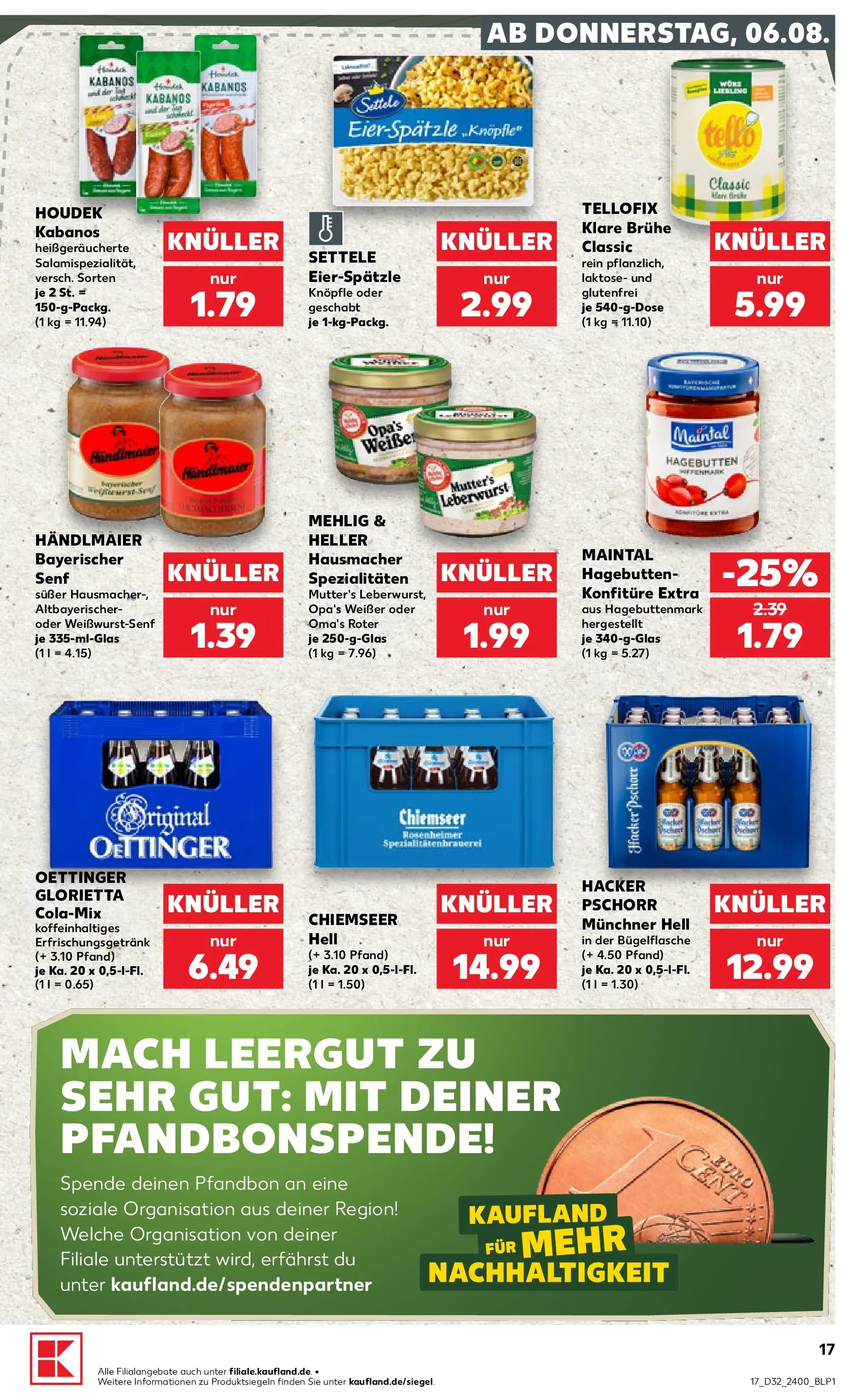 Prospekt Kaufland ab 03.08.2026 ยป Angebote und Werbung Online | Seite: 26 | Produkte: Oettinger Prospekt Kaufland ab 03.08.2026 ยป Angebote Online zum Blรคttern | Seite: 26 | Produkte: Oettinger