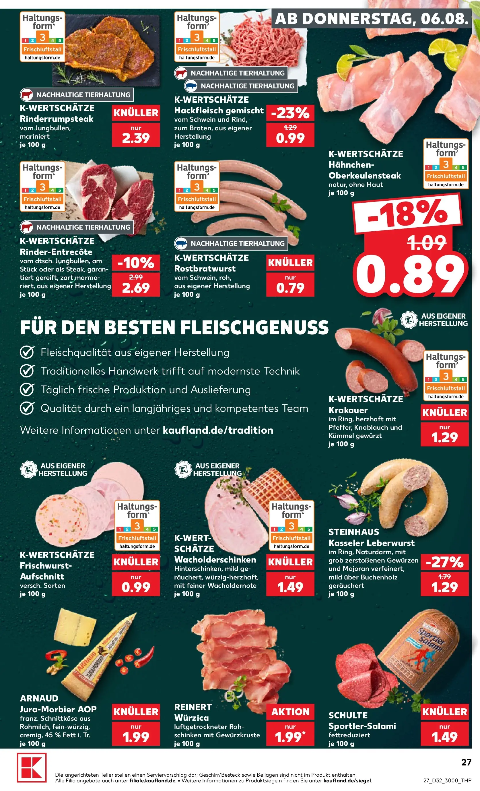Prospekt Kaufland ab 03.08.2026 ยป Angebote und Werbung Online | Seite: 36 | Produkte: Knoblauch, Salami, Schinken, Hackfleisch Prospekt Kaufland ab 03.08.2026 ยป Angebote Online zum Blรคttern | Seite: 36 | Produkte: Knoblauch, Salami, Schinken, Hackfleisch