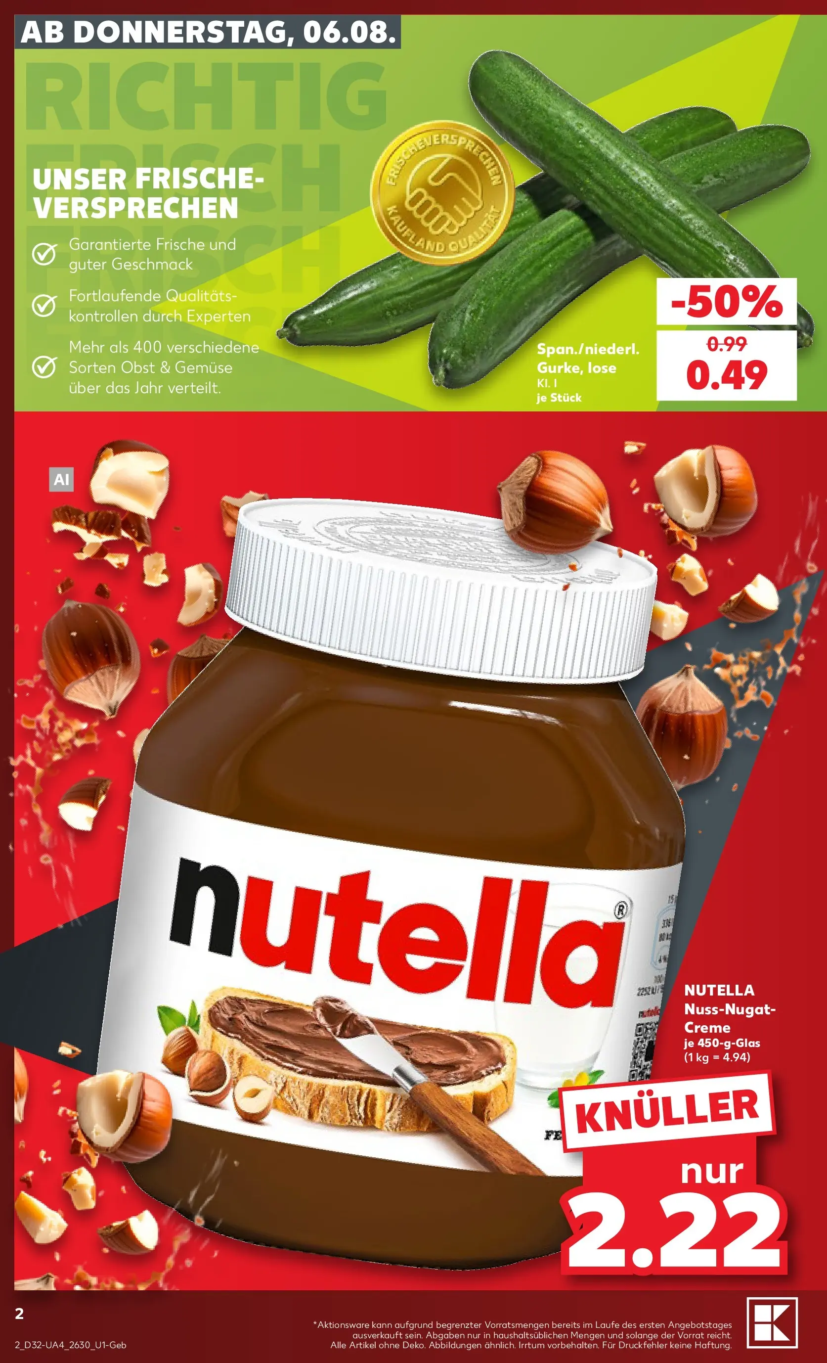 Prospekt Kaufland ab 03.08.2026 ยป Angebote und Werbung Online | Seite: 11 | Produkte: Creme, Nutella, Gemรผse, Obst Prospekt Kaufland ab 03.08.2026 ยป Angebote Online zum Blรคttern | Seite: 11 | Produkte: Creme, Nutella, Gemรผse, Obst