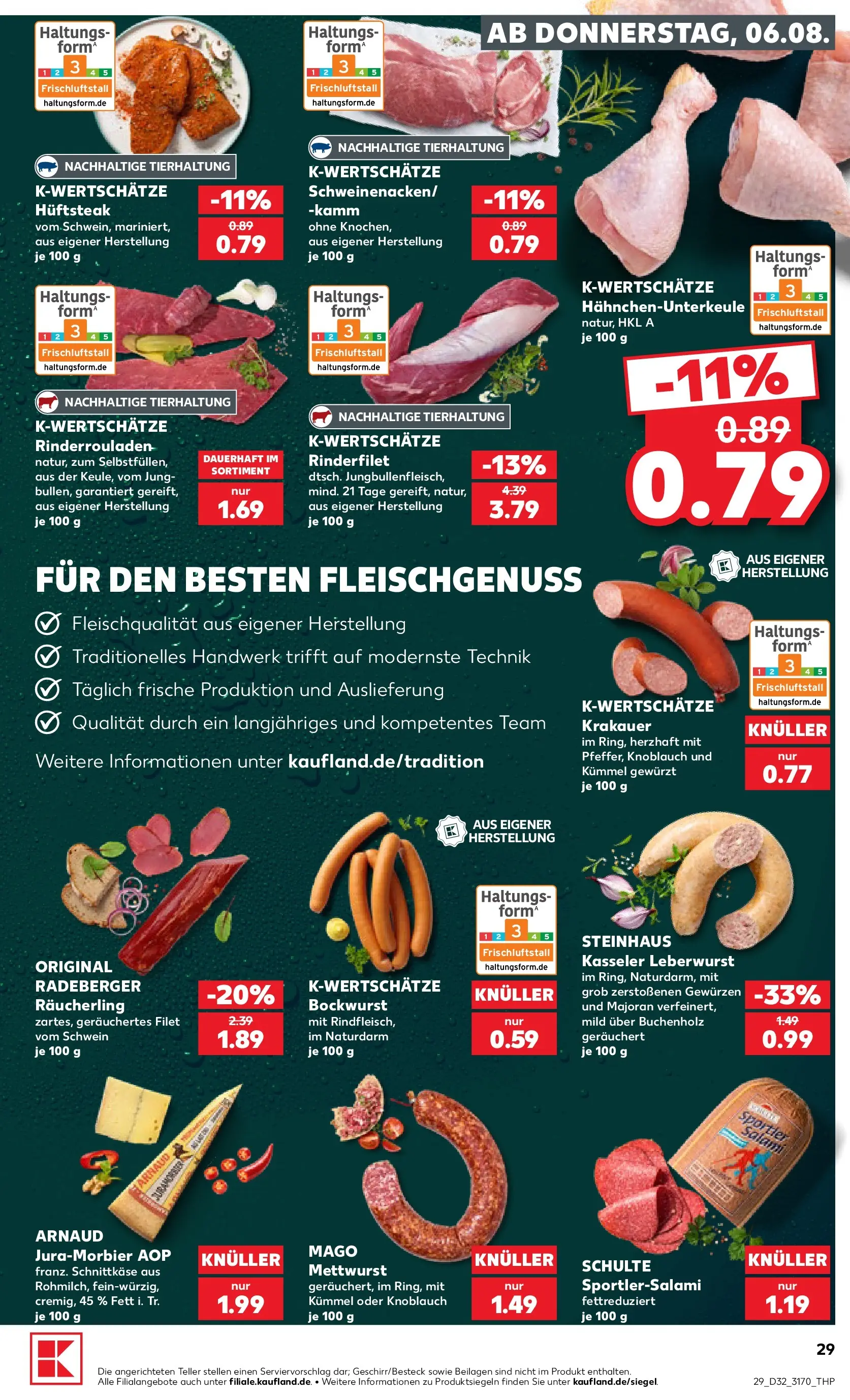 Prospekt Kaufland ab 03.08.2026 ยป Angebote und Werbung Online | Seite: 38 | Produkte: Rinderrouladen, Bockwurst, Rinderfilet, Salami Prospekt Kaufland ab 03.08.2026 ยป Angebote Online zum Blรคttern | Seite: 38 | Produkte: Rinderrouladen, Bockwurst, Rinderfilet, Salami