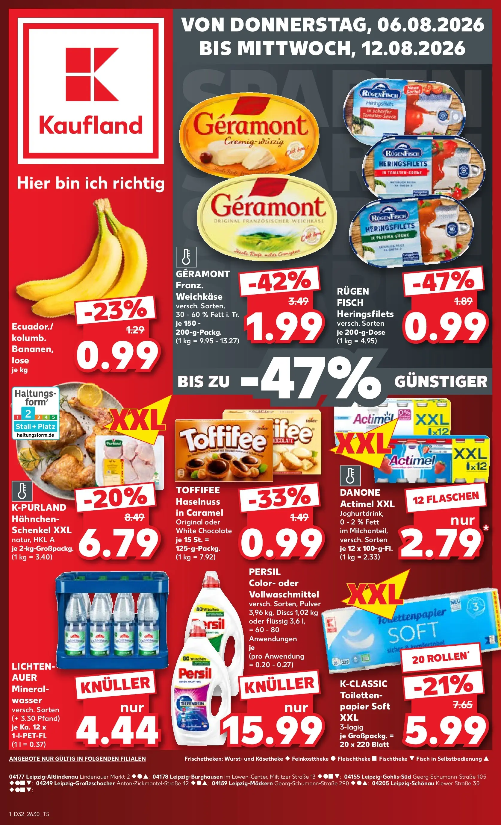 Prospekt Kaufland ab 03.08.2026 ยป Angebote und Werbung Online | Seite: 18 | Produkte: Geramont, Hahnchen, Wasser, Persil Prospekt Kaufland ab 03.08.2026 ยป Angebote Online zum Blรคttern | Seite: 18 | Produkte: Geramont, Hahnchen, Wasser, Persil