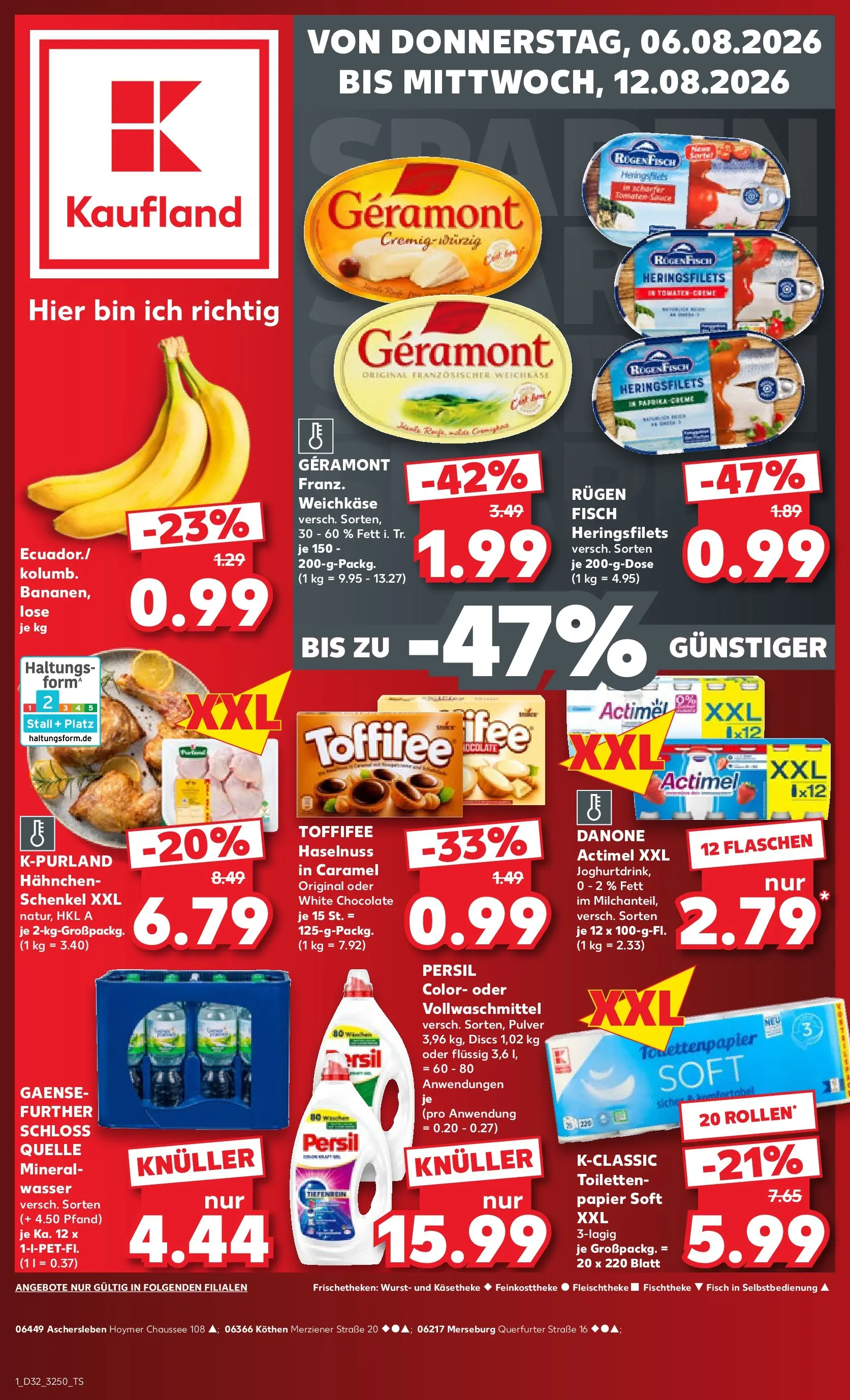 Prospekt Kaufland ab 03.08.2026 ยป Angebote und Werbung Online | Seite: 10 | Produkte: Geramont, Wurst, Toffifee, Persil Prospekt Kaufland ab 03.08.2026 ยป Angebote Online zum Blรคttern | Seite: 10 | Produkte: Geramont, Wurst, Toffifee, Persil