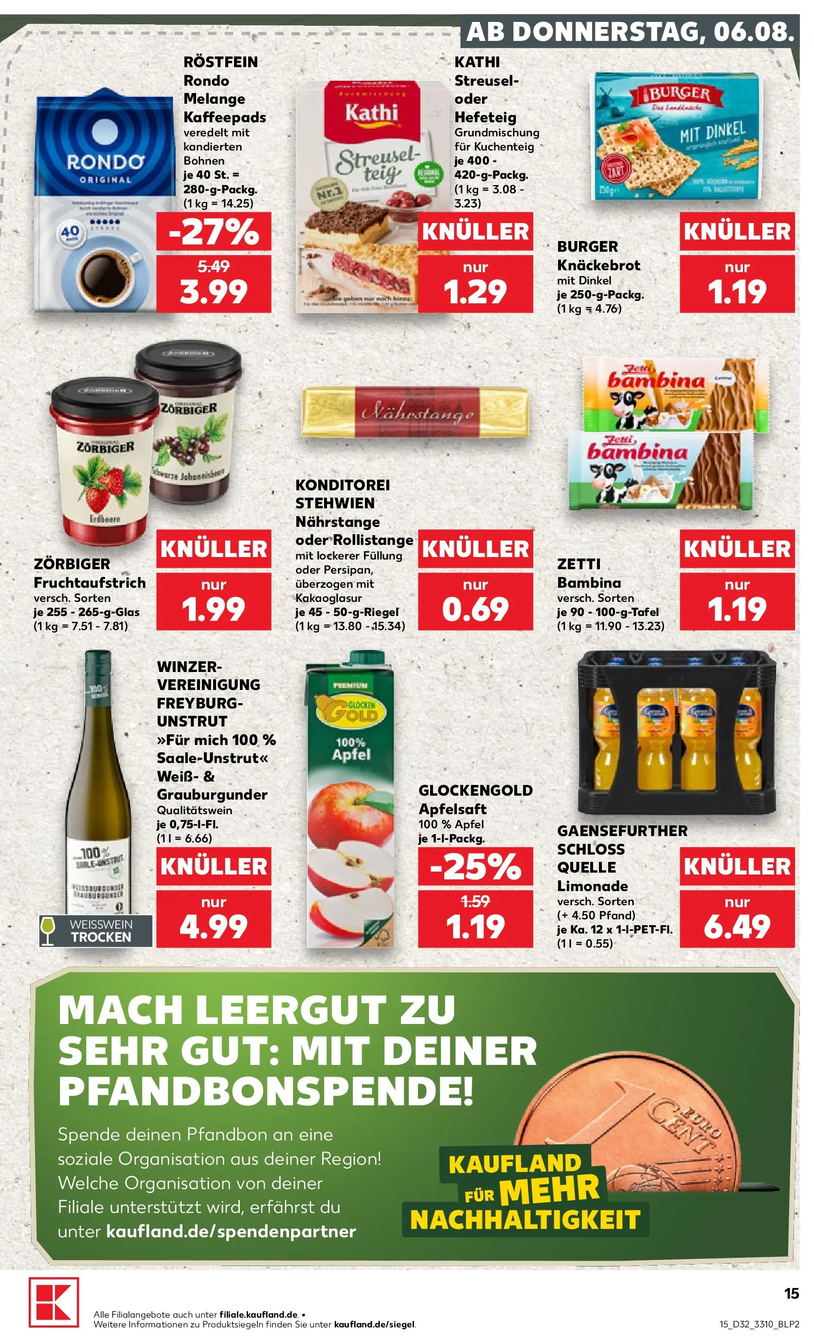 Prospekt Kaufland ab 03.08.2026 ยป Angebote und Werbung Online | Seite: 24 | Produkte: Weiรwein, Burger, Limonade, Apfelsaft Prospekt Kaufland ab 03.08.2026 ยป Angebote Online zum Blรคttern | Seite: 24 | Produkte: Weiรwein, Burger, Limonade, Apfelsaft