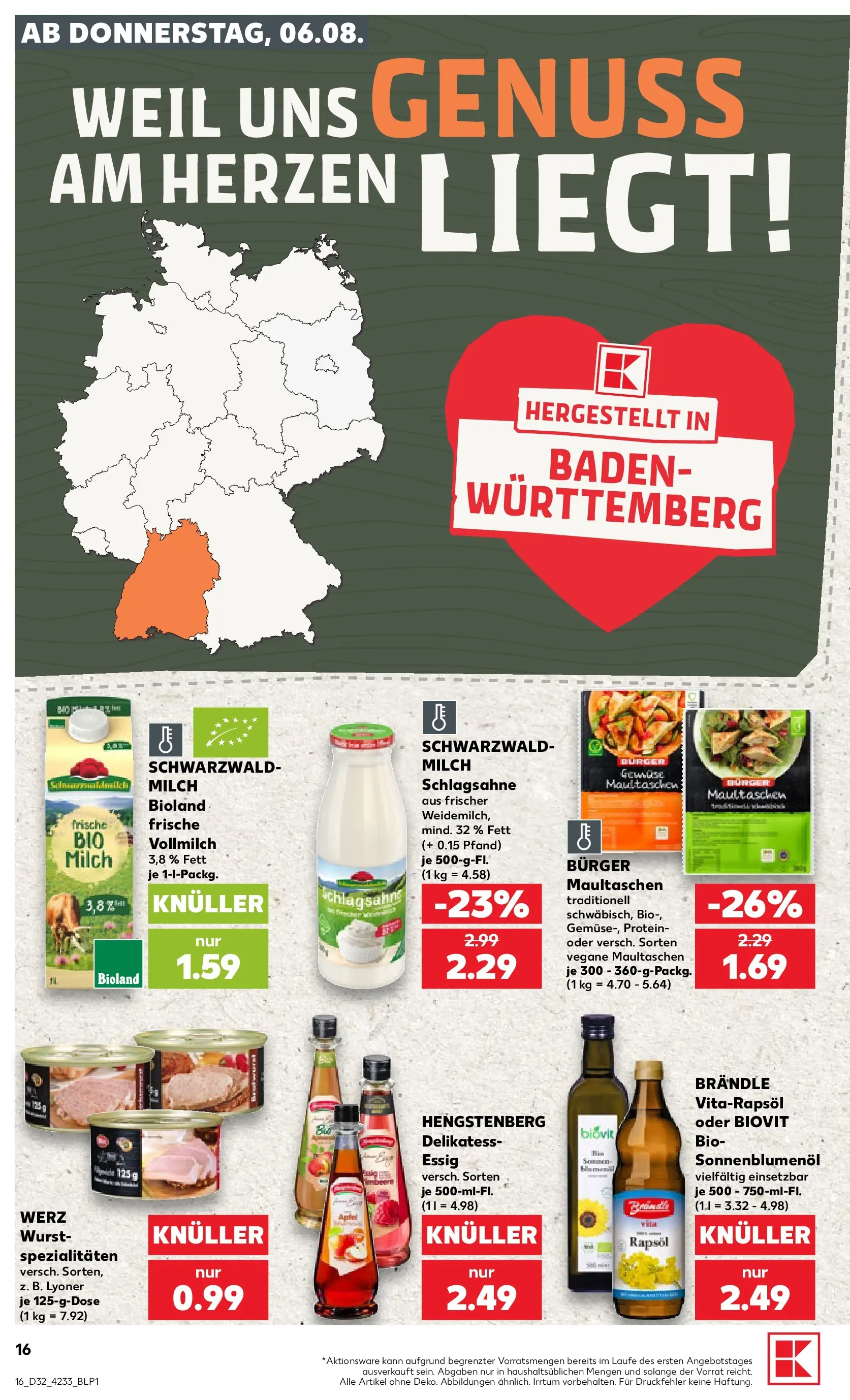 Prospekt Kaufland ab 03.08.2026 ยป Angebote und Werbung Online | Seite: 25 | Produkte: Schlagsahne, Burger, Wurst, Maultaschen Prospekt Kaufland ab 03.08.2026 ยป Angebote Online zum Blรคttern | Seite: 25 | Produkte: Schlagsahne, Burger, Wurst, Maultaschen