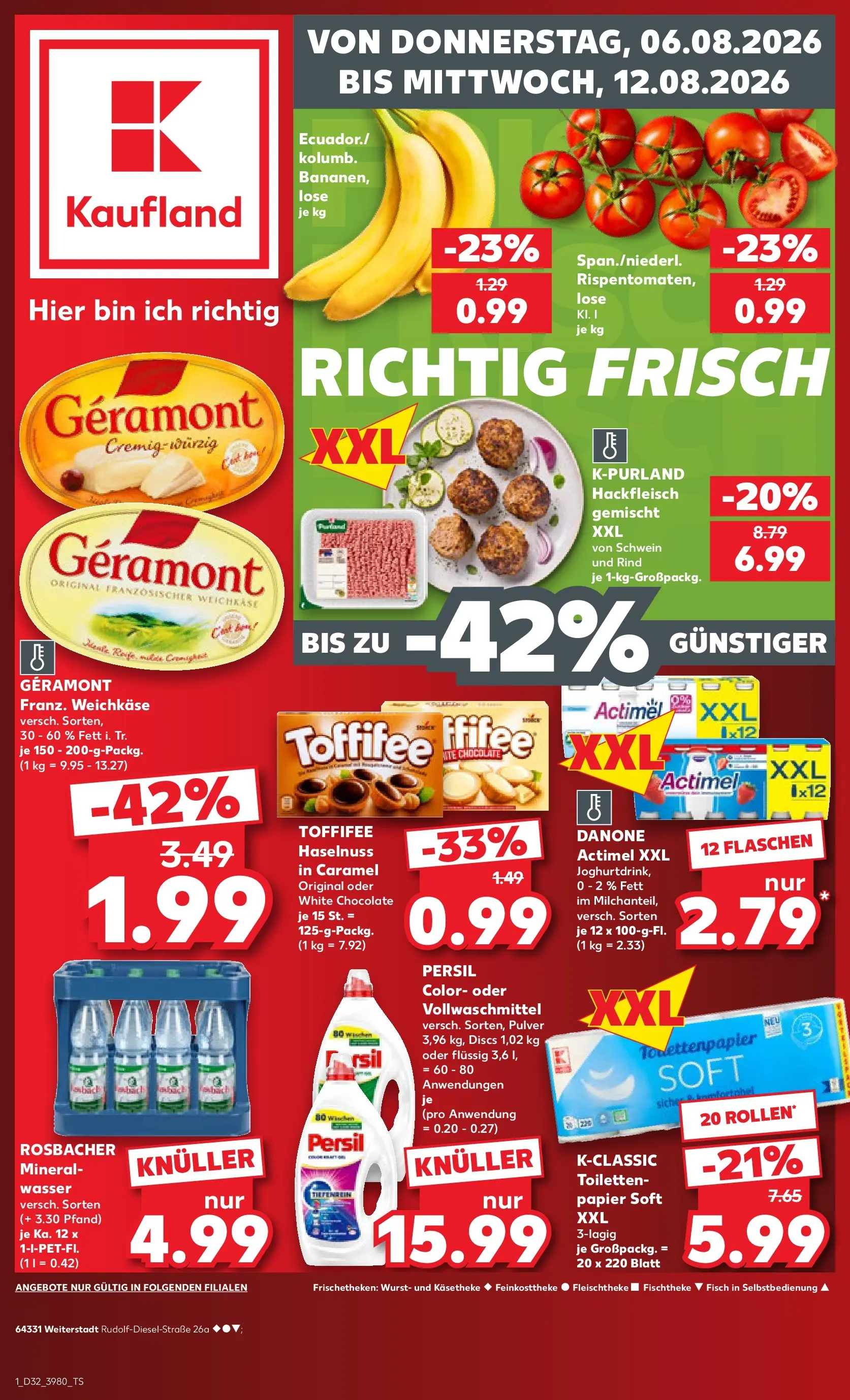 Prospekt Kaufland ab 03.08.2026 ยป Angebote und Werbung Online | Seite: 10 | Produkte: Actimel, Fisch, Wasser, Persil Prospekt Kaufland ab 03.08.2026 ยป Angebote Online zum Blรคttern | Seite: 10 | Produkte: Actimel, Fisch, Wasser, Persil