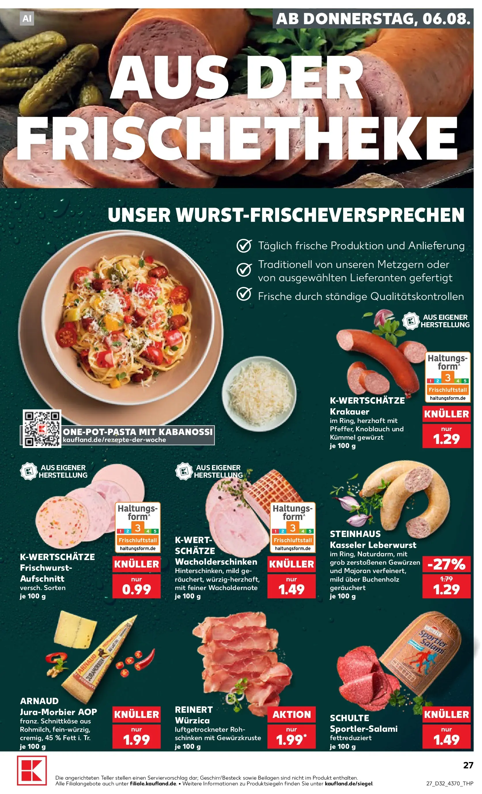 Prospekt Kaufland ab 03.08.2026 ยป Angebote und Werbung Online | Seite: 36 | Produkte: Knoblauch, Salami, Schinken Prospekt Kaufland ab 03.08.2026 ยป Angebote Online zum Blรคttern | Seite: 36 | Produkte: Knoblauch, Salami, Schinken