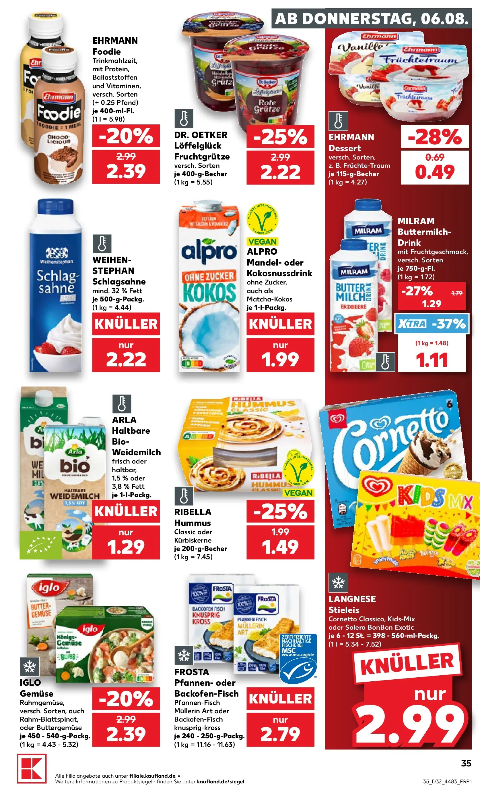 Prospekt Kaufland ab 03.08.2026 ยป Angebote und Werbung Online | Seite: 44 | Produkte: Buttermilch, Schlagsahne, Zucker, Backofen Prospekt Kaufland ab 03.08.2026 ยป Angebote Online zum Blรคttern | Seite: 44 | Produkte: Buttermilch, Schlagsahne, Zucker, Backofen