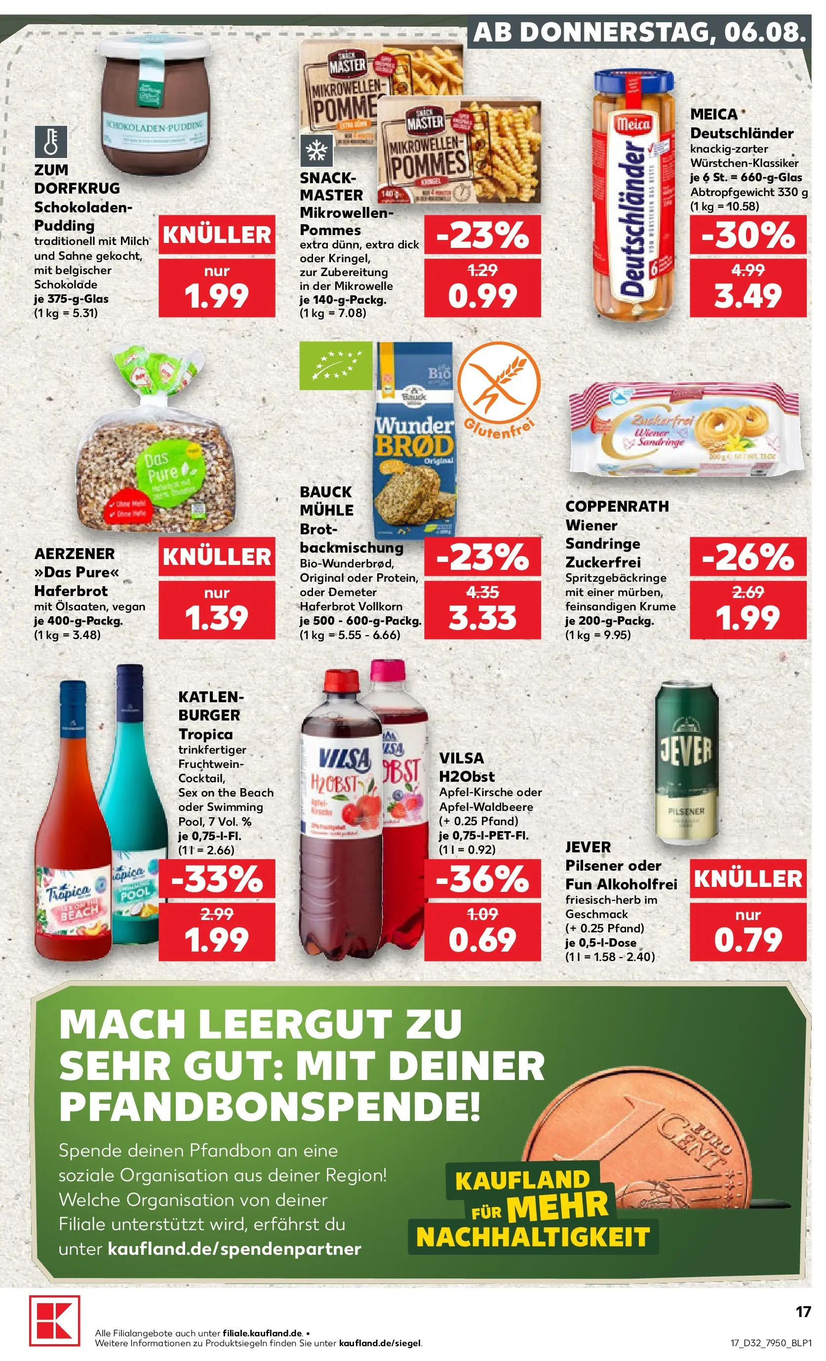 Prospekt Kaufland ab 03.08.2026 » Angebote Online zum Blättern | Seite: 26 | Produkte: Milch, Pommes, Pudding, Obst