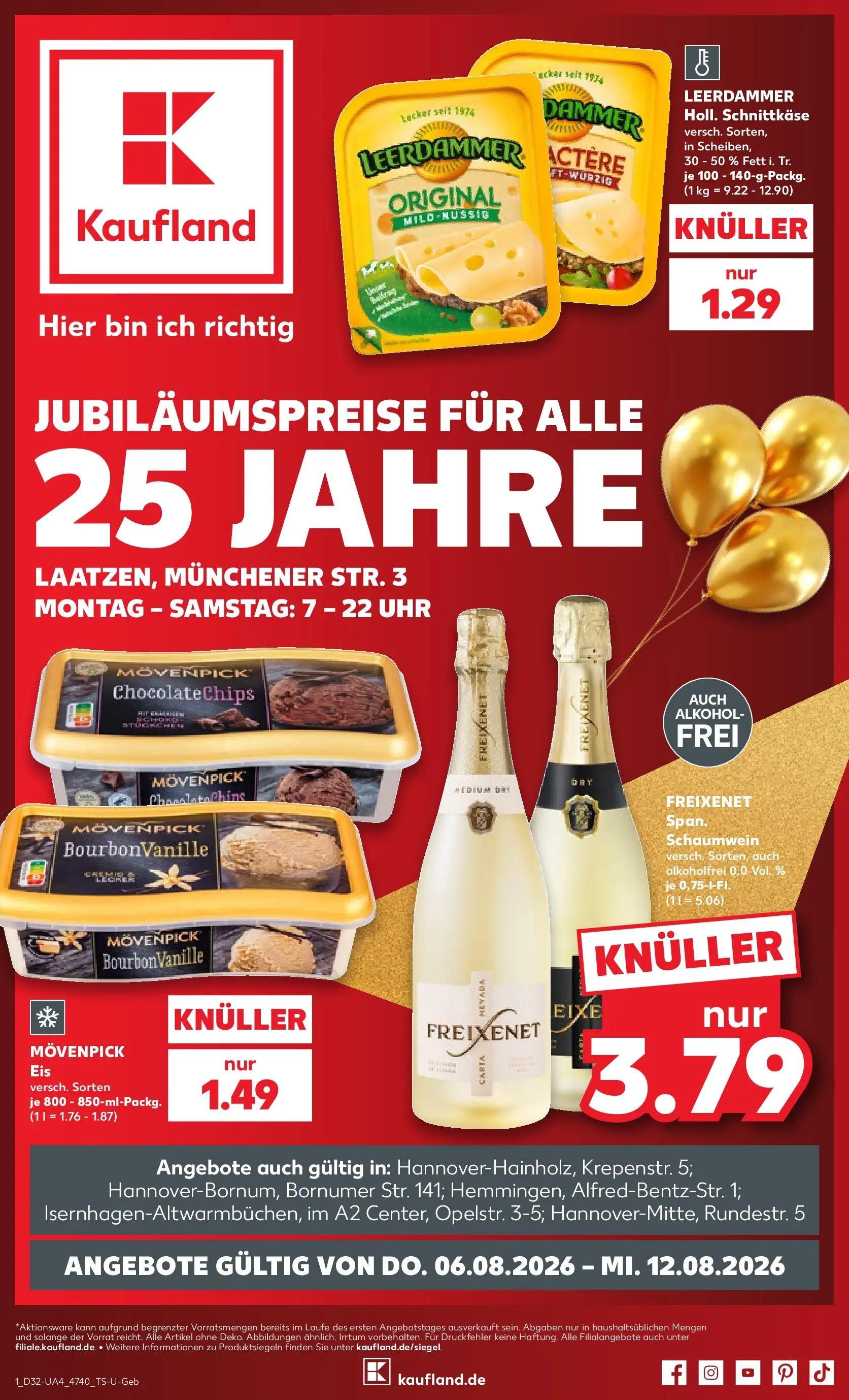 Prospekt Kaufland ab 03.08.2026 ยป Angebote und Werbung Online | Seite: 10 | Produkte: Freixenet, Leerdammer, Bourbon, Uhr Prospekt Kaufland ab 03.08.2026 ยป Angebote Online zum Blรคttern | Seite: 10 | Produkte: Freixenet, Leerdammer, Bourbon, Uhr