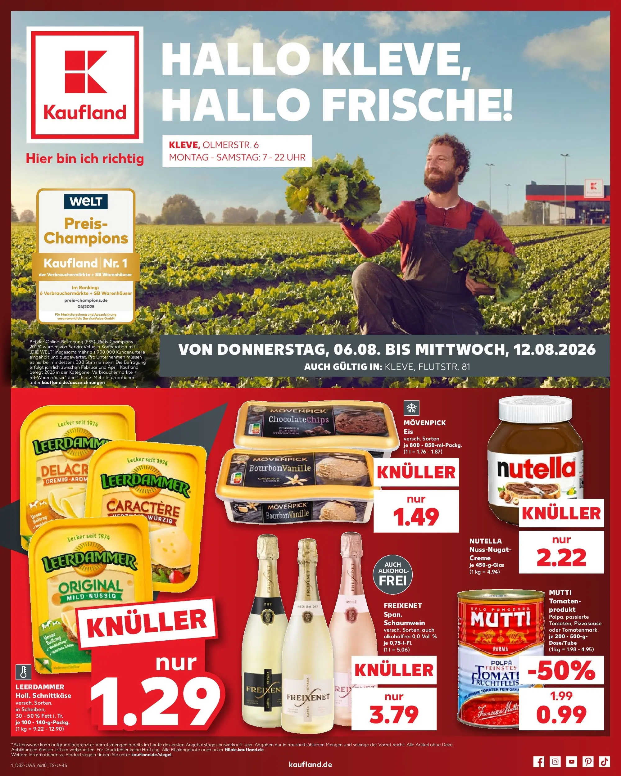 Prospekt Kaufland ab 03.08.2026 ยป Angebote und Werbung Online | Seite: 10 | Produkte: Freixenet, Tomaten, Nutella, Uhr Prospekt Kaufland ab 03.08.2026 ยป Angebote Online zum Blรคttern | Seite: 10 | Produkte: Freixenet, Tomaten, Nutella, Uhr