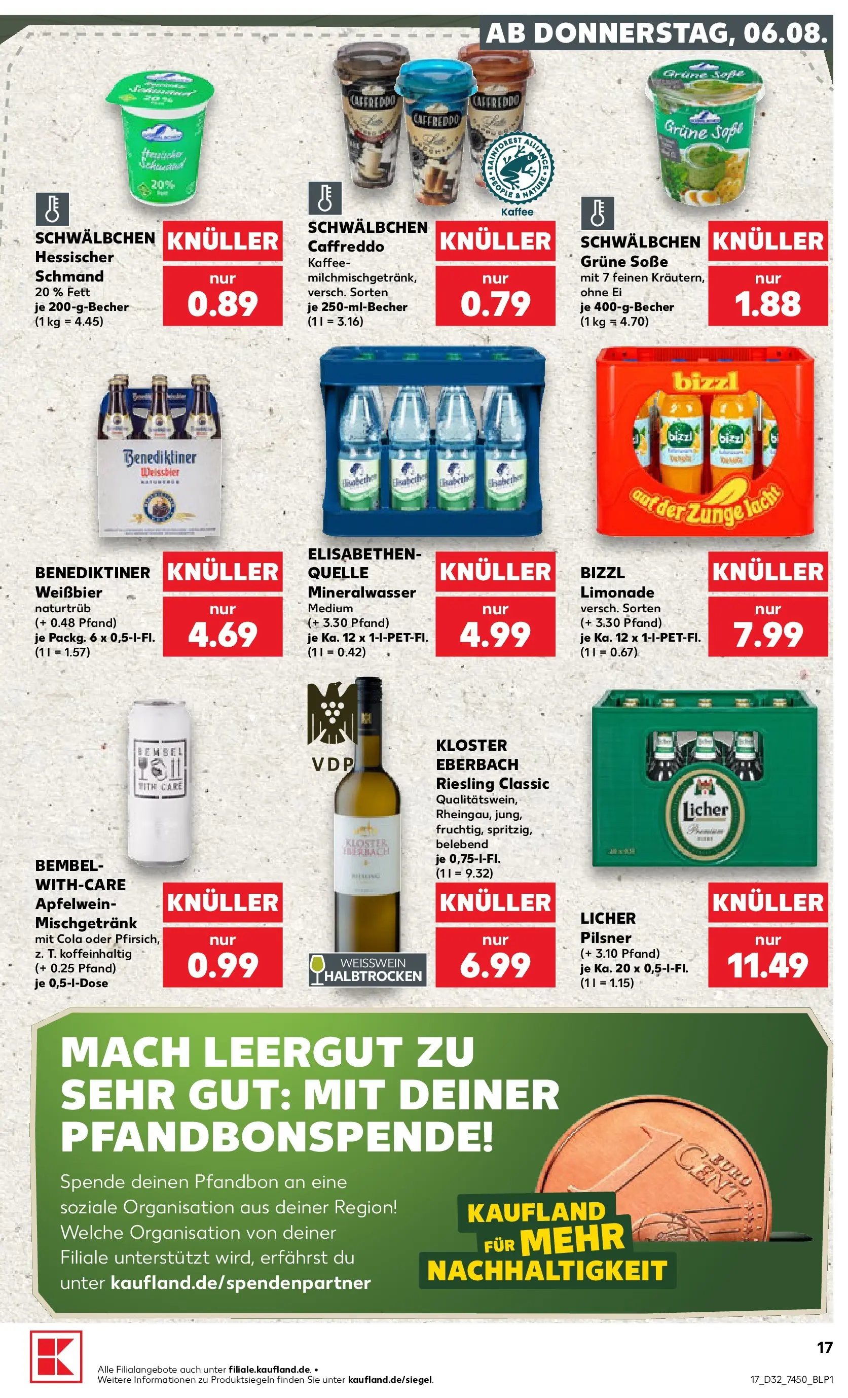 Prospekt Kaufland ab 03.08.2026 ยป Angebote und Werbung Online | Seite: 26 | Produkte: Weiรbier, Limonade, Mineralwasser, Soรe Prospekt Kaufland ab 03.08.2026 ยป Angebote Online zum Blรคttern | Seite: 26 | Produkte: Weiรbier, Limonade, Mineralwasser, Soรe