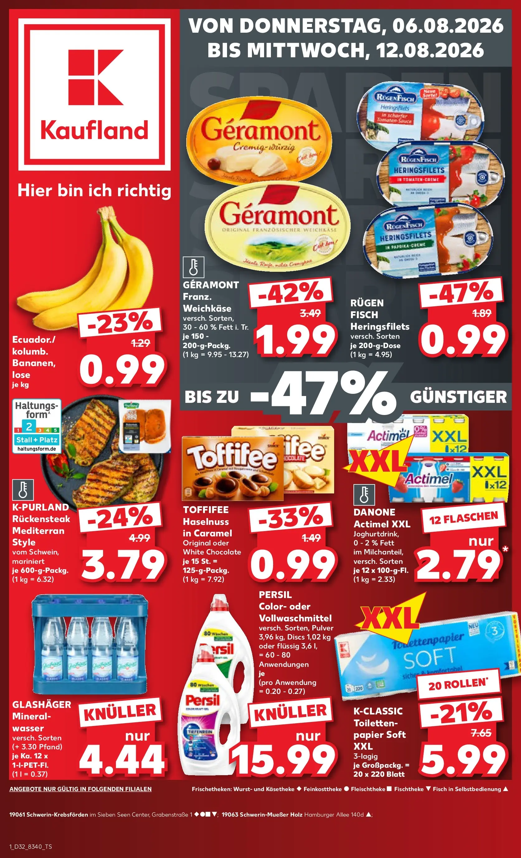 Prospekt Kaufland ab 03.08.2026 ยป Angebote und Werbung Online | Seite: 10 | Produkte: Geramont, Actimel, Wasser, Wurst Prospekt Kaufland ab 03.08.2026 ยป Angebote Online zum Blรคttern | Seite: 10 | Produkte: Geramont, Actimel, Wasser, Wurst