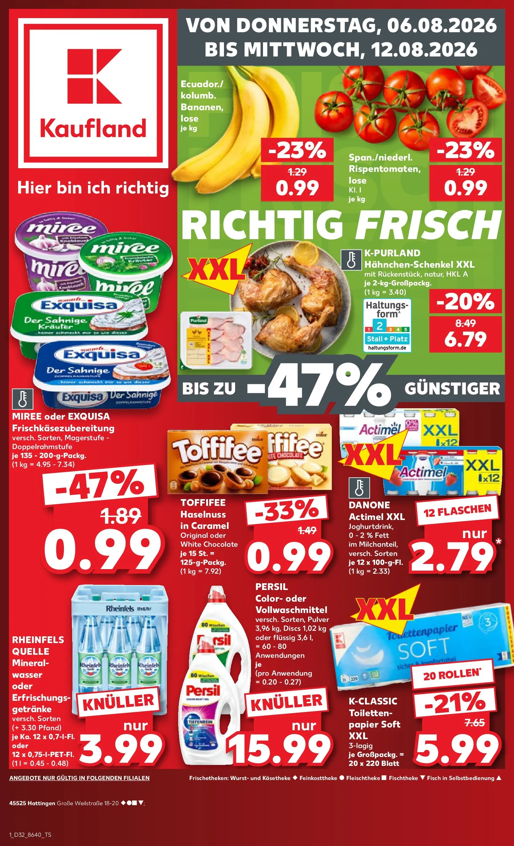 Prospekt Kaufland ab 03.08.2026 ยป Angebote und Werbung Online | Seite: 10 | Produkte: Actimel, Hahnchenschenkel, Exquisa, Persil Prospekt Kaufland ab 03.08.2026 ยป Angebote Online zum Blรคttern | Seite: 10 | Produkte: Actimel, Hahnchenschenkel, Exquisa, Persil