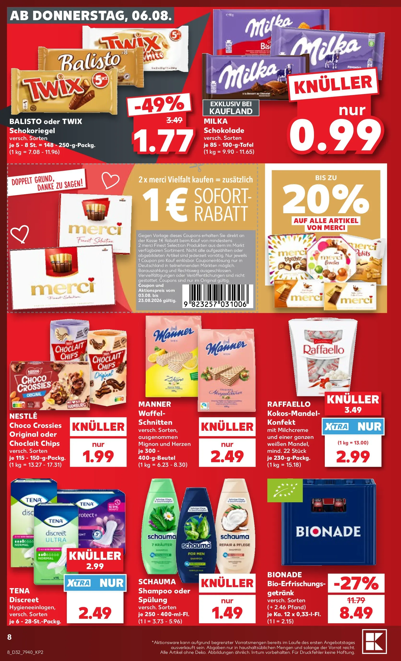 Prospekt Kaufland ab 03.08.2026 ยป Angebote und Werbung Online | Seite: 17 | Produkte: Bionade, Shampoo, Milka, Spรผlung Prospekt Kaufland ab 03.08.2026 ยป Angebote Online zum Blรคttern | Seite: 17 | Produkte: Bionade, Shampoo, Milka, Spรผlung