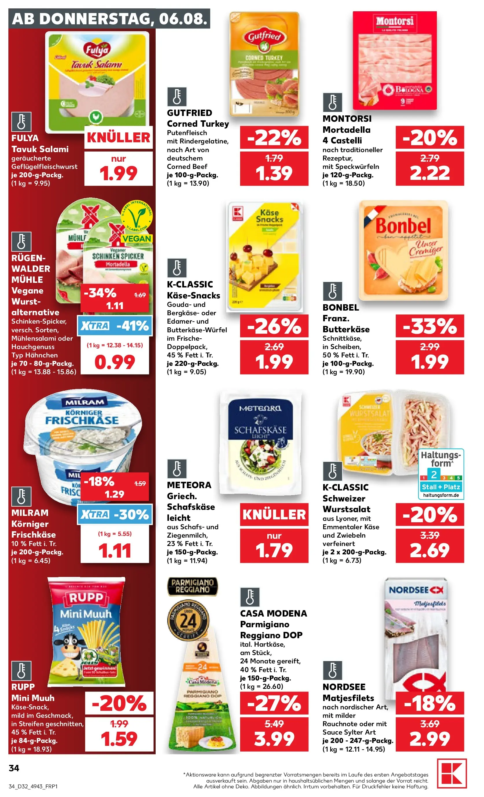 Prospekt Kaufland ab 03.08.2026 ยป Angebote und Werbung Online | Seite: 43 | Produkte: Edamer, Salami, Schinken, Frischkase Prospekt Kaufland ab 03.08.2026 ยป Angebote Online zum Blรคttern | Seite: 43 | Produkte: Edamer, Salami, Schinken, Frischkase