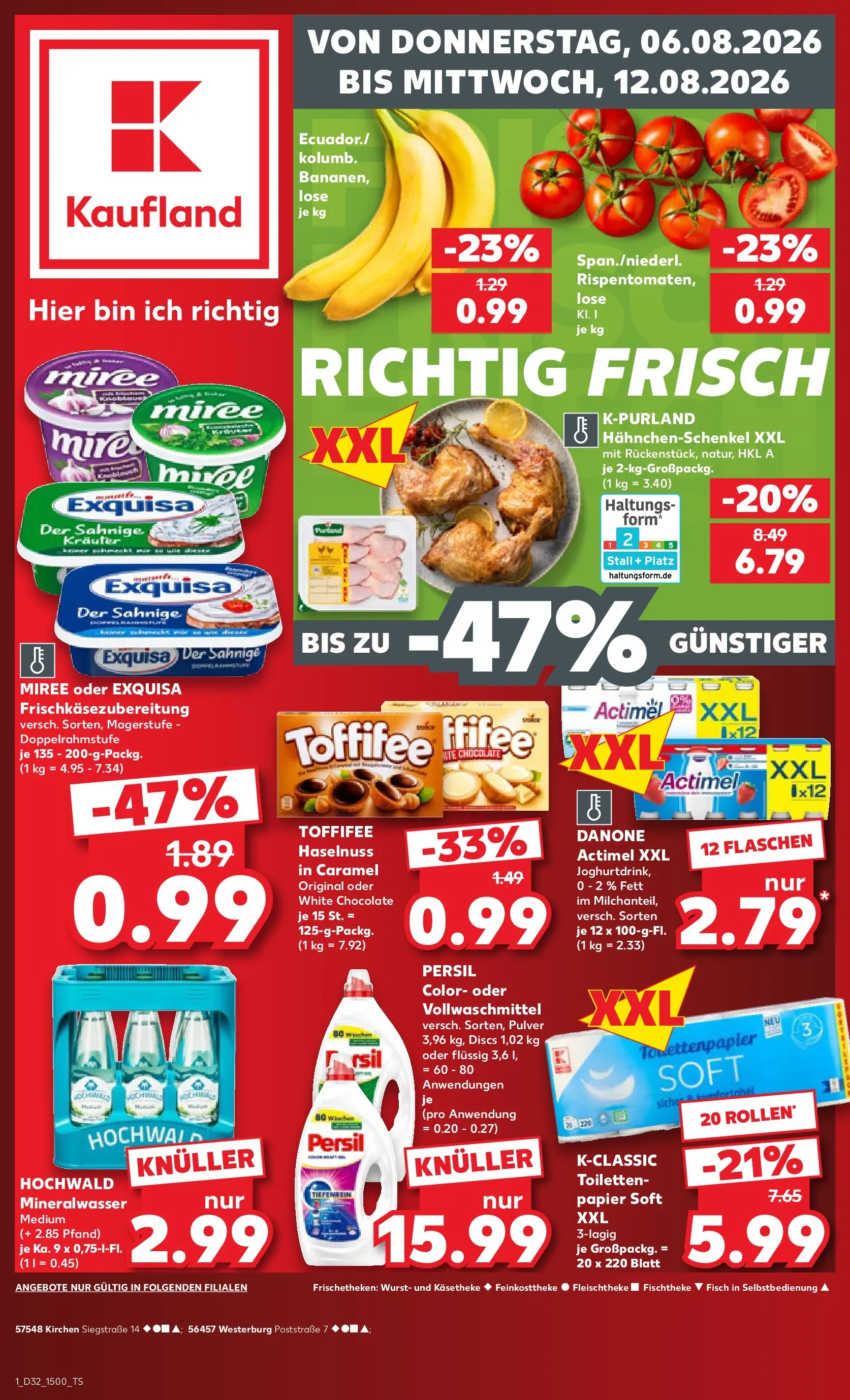 Prospekt Kaufland ab 03.08.2026 ยป Angebote und Werbung Online | Seite: 10 | Produkte: Actimel, Exquisa, Fisch, Persil Prospekt Kaufland ab 03.08.2026 ยป Angebote Online zum Blรคttern | Seite: 10 | Produkte: Actimel, Exquisa, Fisch, Persil
