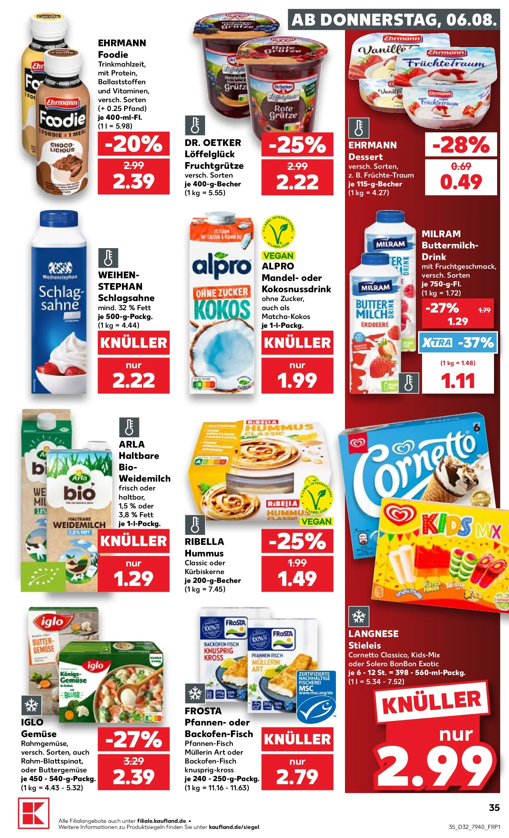 Prospekt Kaufland ab 03.08.2026 ยป Angebote und Werbung Online | Seite: 44 | Produkte: Iglo, Milram, Zucker, Backofen Prospekt Kaufland ab 03.08.2026 ยป Angebote Online zum Blรคttern | Seite: 44 | Produkte: Iglo, Milram, Zucker, Backofen