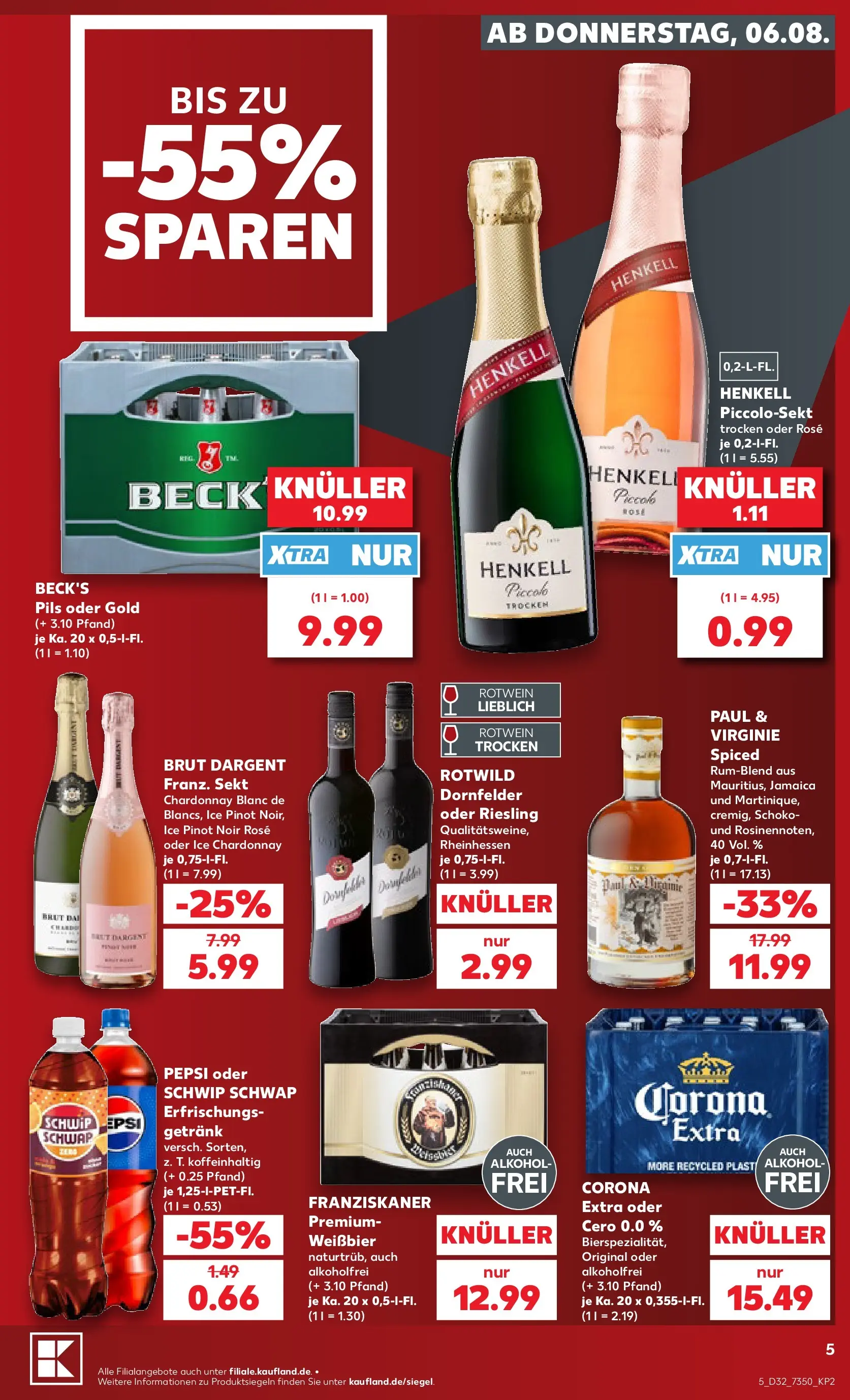 Prospekt Kaufland ab 03.08.2026 ยป Angebote und Werbung Online | Seite: 14 | Produkte: Franziskaner, Rotwein, Sekt, Pils Prospekt Kaufland ab 03.08.2026 ยป Angebote Online zum Blรคttern | Seite: 14 | Produkte: Franziskaner, Rotwein, Sekt, Pils