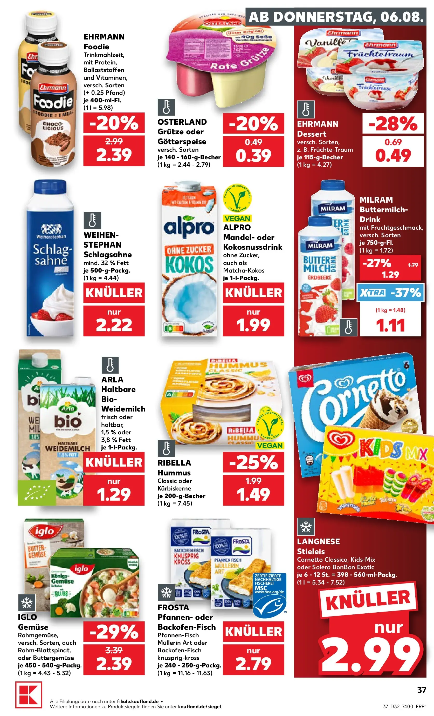 Prospekt Kaufland ab 03.08.2026 ยป Angebote und Werbung Online | Seite: 46 | Produkte: Schlagsahne, Zucker, Backofen, Sahne Prospekt Kaufland ab 03.08.2026 ยป Angebote Online zum Blรคttern | Seite: 46 | Produkte: Schlagsahne, Zucker, Backofen, Sahne