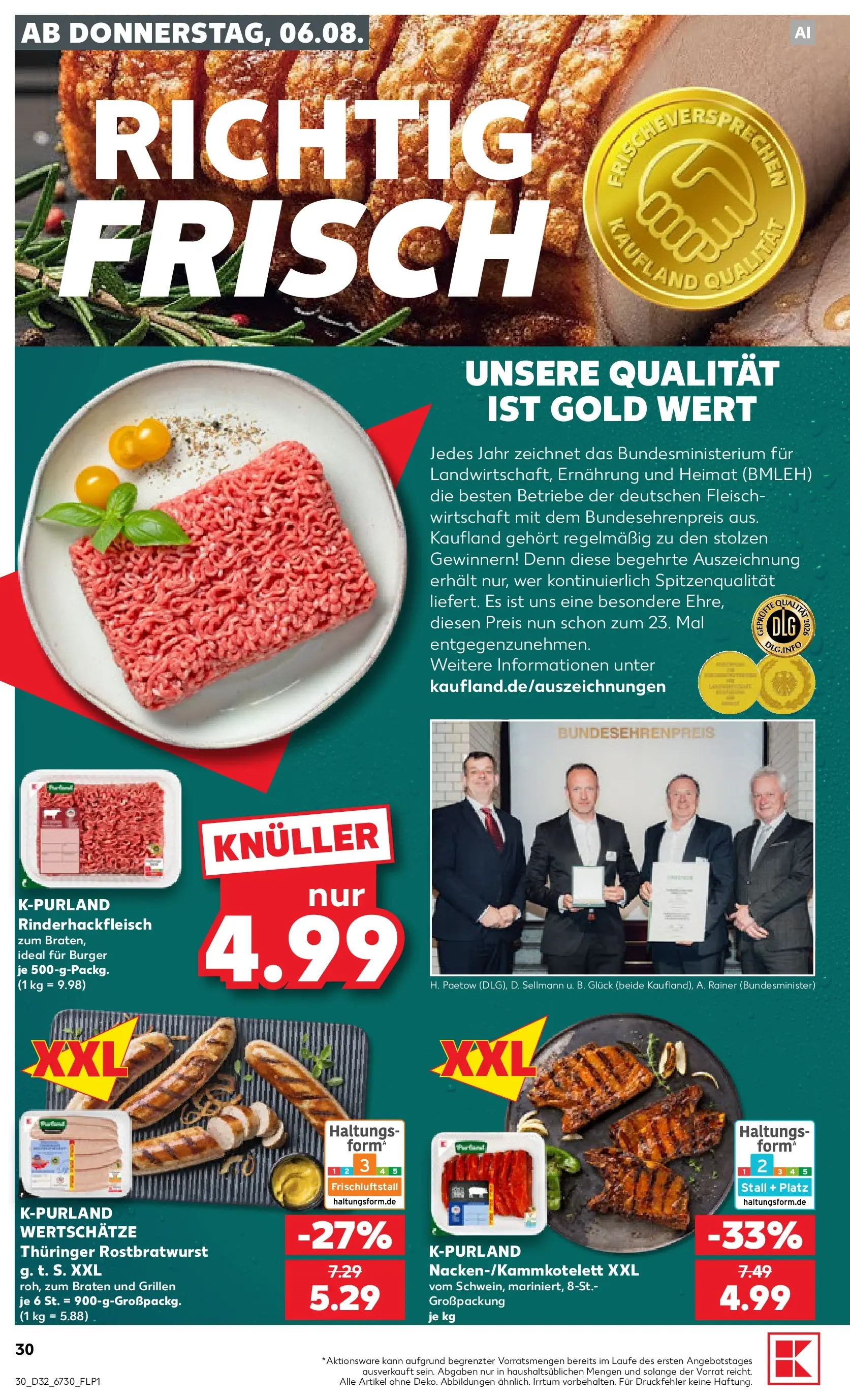 Prospekt Kaufland ab 03.08.2026 » Angebote Online zum Blättern | Seite: 39 | Produkte: Burger, Fleisch