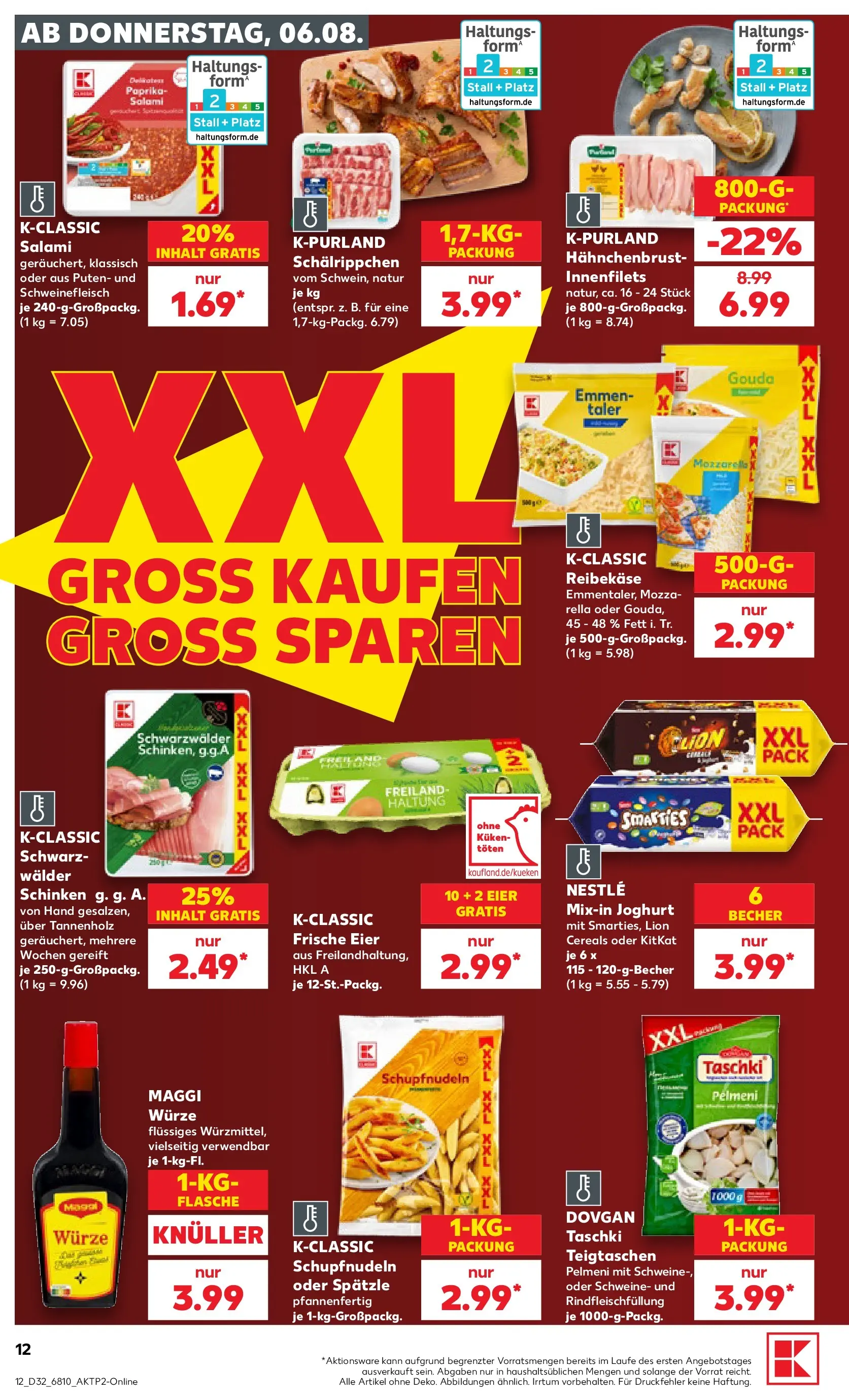 Prospekt Kaufland ab 03.08.2026 ยป Angebote und Werbung Online | Seite: 21 | Produkte: Joghurt, Eier, Salami, Schinken Prospekt Kaufland ab 03.08.2026 ยป Angebote Online zum Blรคttern | Seite: 21 | Produkte: Joghurt, Eier, Salami, Schinken
