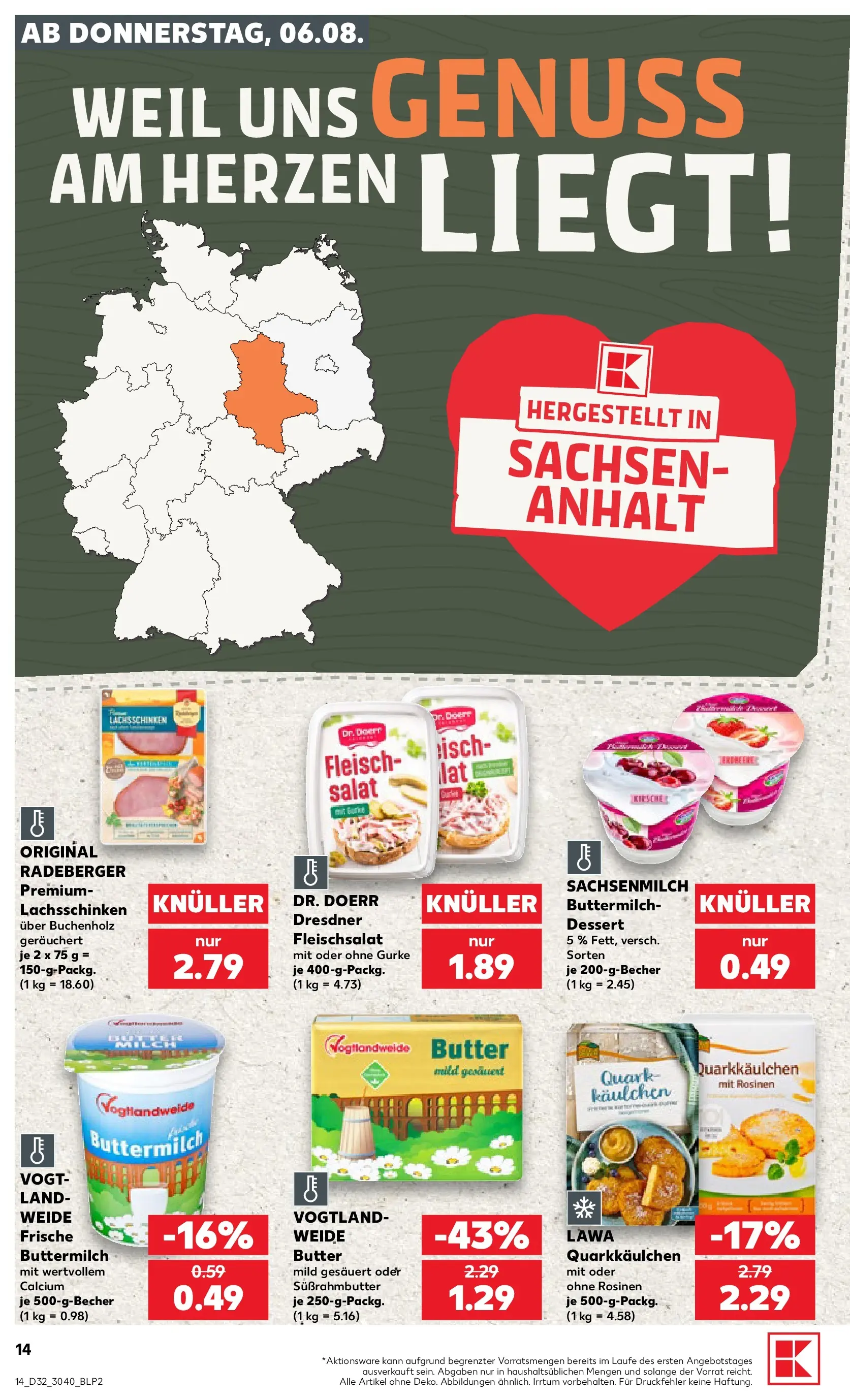 Prospekt Kaufland ab 03.08.2026 » Angebote Online zum Blättern | Seite: 23 | Produkte: Buttermilch, Quark, Tisch, Salat