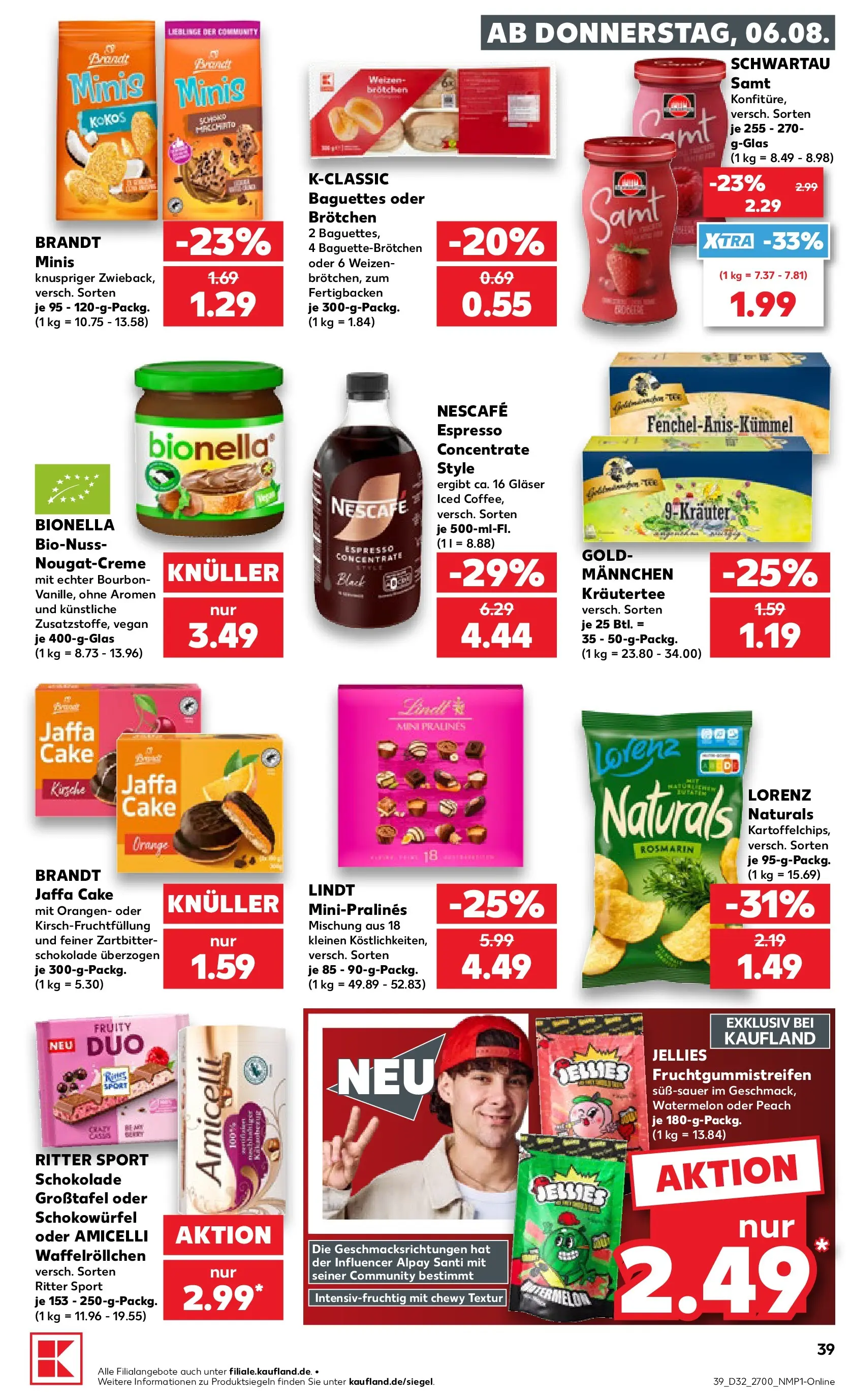 Prospekt Kaufland ab 03.08.2026 ยป Angebote und Werbung Online | Seite: 48 | Produkte: Schokolade, Ritter sport, Orangen, Lindt Prospekt Kaufland ab 03.08.2026 ยป Angebote Online zum Blรคttern | Seite: 48 | Produkte: Schokolade, Ritter sport, Orangen, Lindt