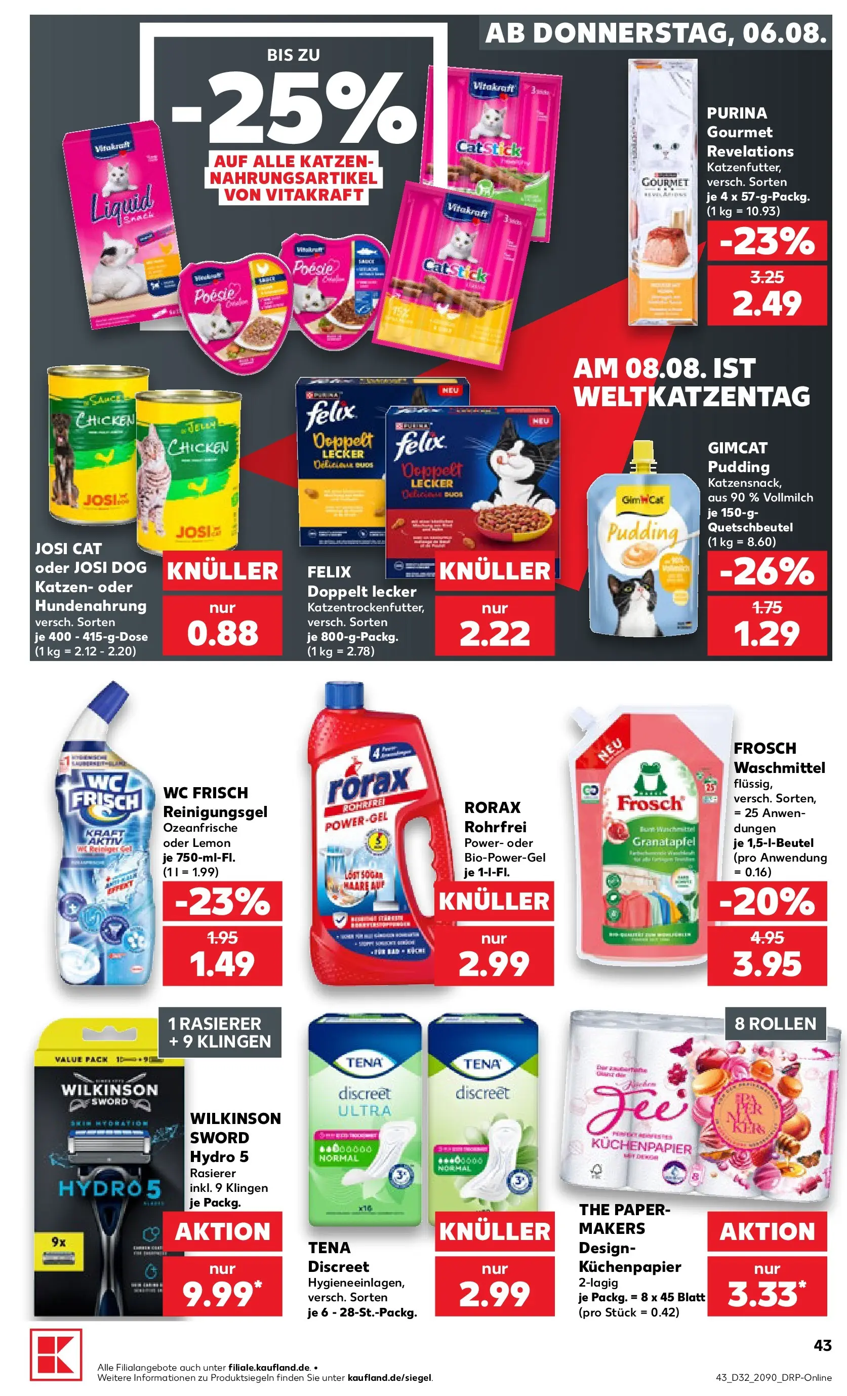 Prospekt Kaufland ab 03.08.2026 » Angebote Online zum Blättern | Seite: 52 | Produkte: Rasierer, Granatapfel, Pudding, Wc frisch
