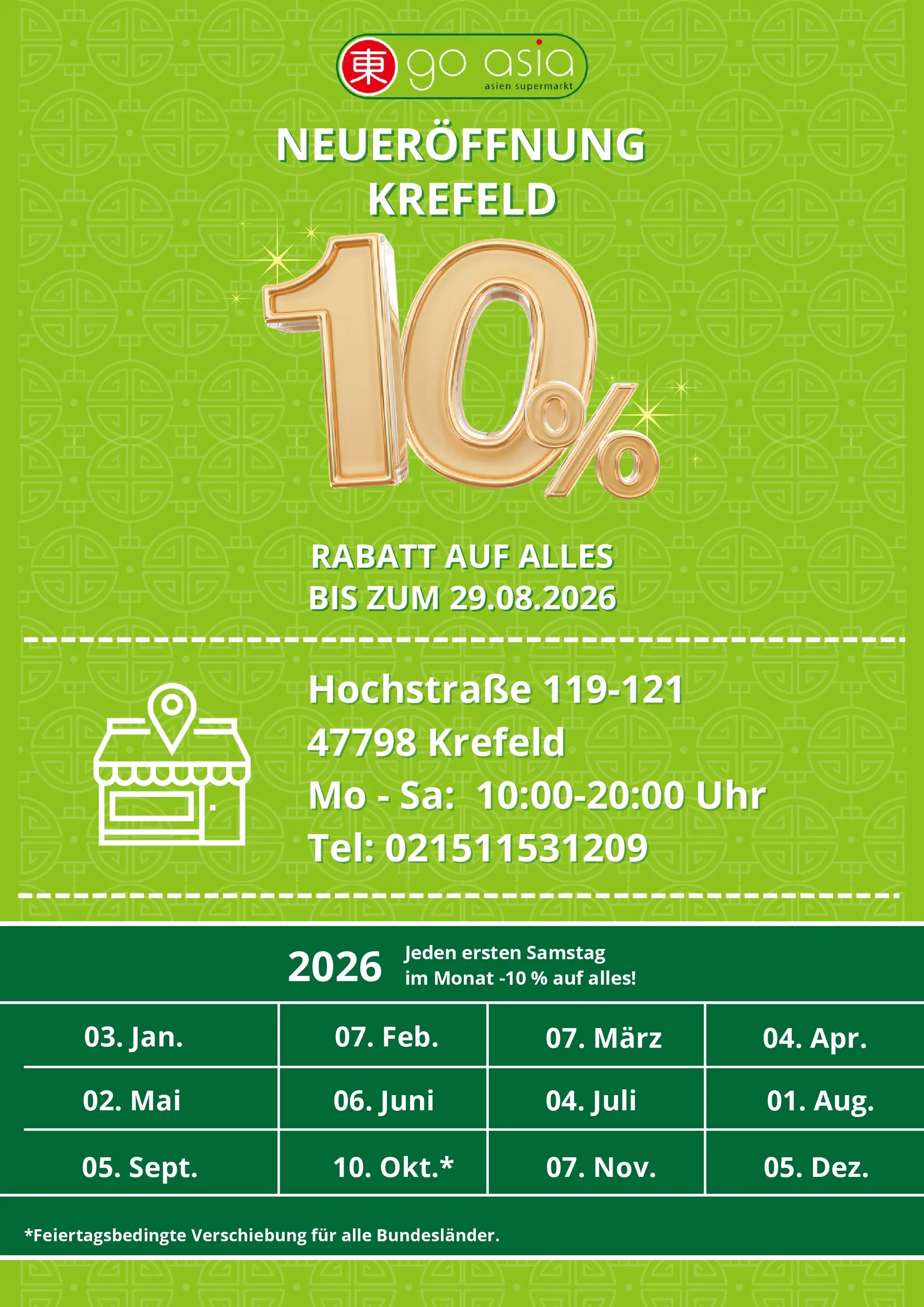 Angebote - Go Asia: Angebote (ab 01.08.2026) zum Blättern | Seite: 1 | Produkte: Uhr