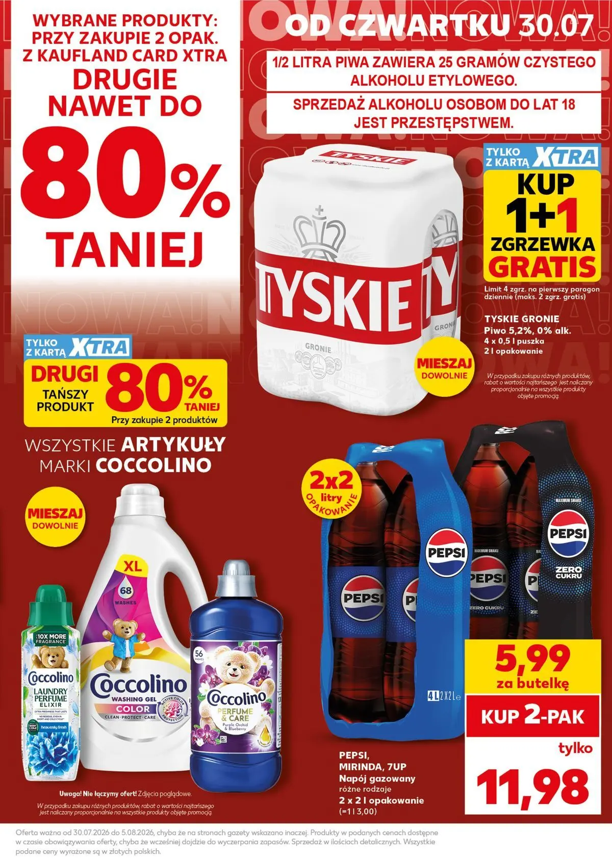 Kaufland gazetka - Super Sobota od 01.08.2026 - od jutra PDF | Strona: 5 | Produkty: Karta, Pepsi, Piwo, Detergent