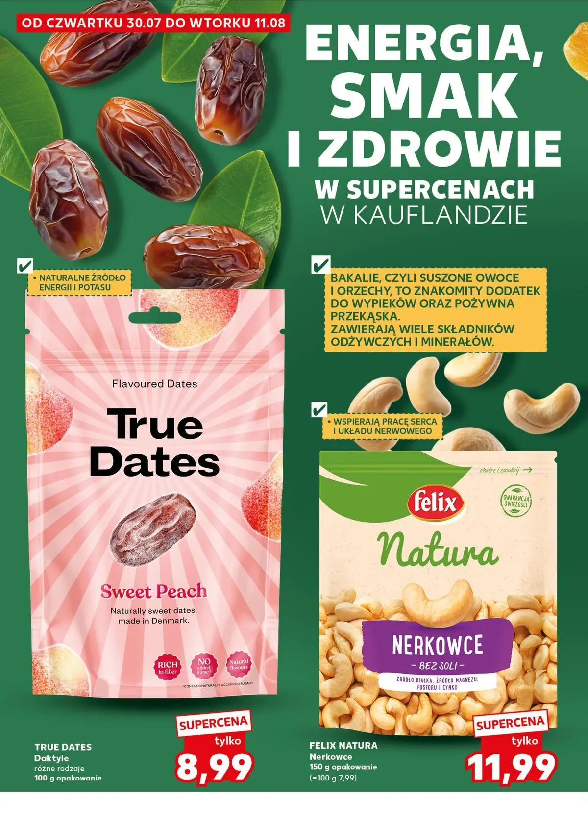 Kaufland gazetka - Super Sobota od 01.08.2026 - od jutra PDF | Strona: 20 | Produkty: Daktyle, Owoce