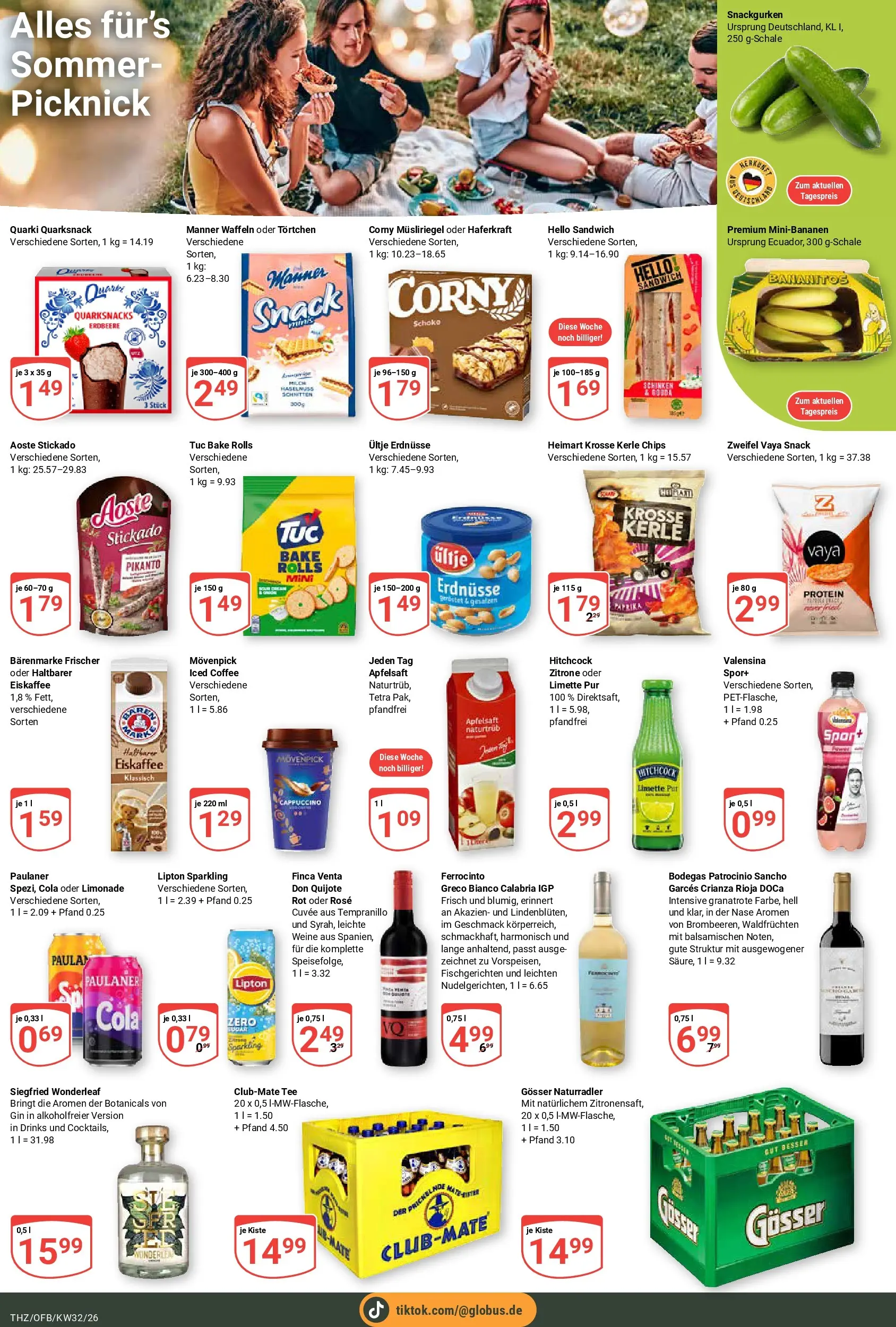 Globus Prospekt Zeitz (ab 03.08.2026) » Angebote online | Seite: 19 | Produkte: Gouda, Waffeln, Limette, Schinken